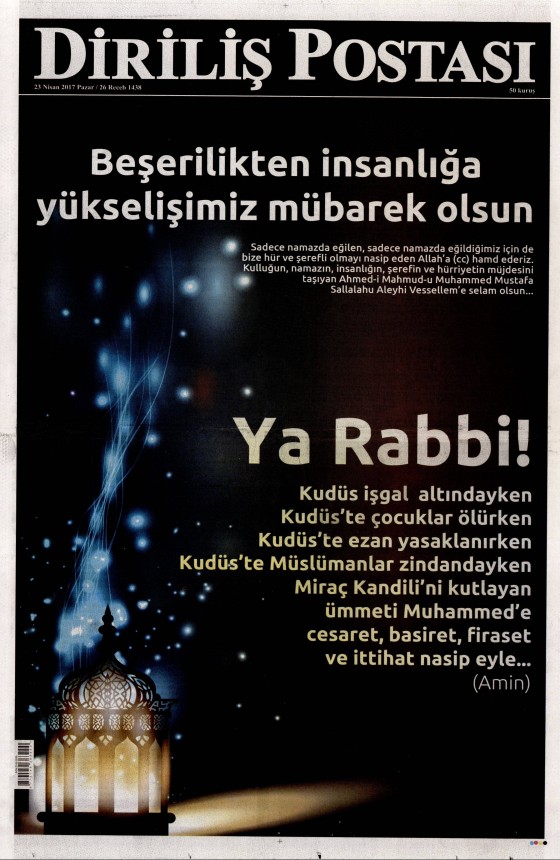 23 Nisan 2017 gazete manşetleri - 19