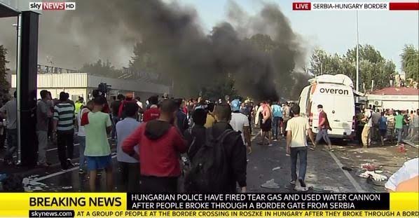 Macaristan polisi mültecilere saldırdı - 885