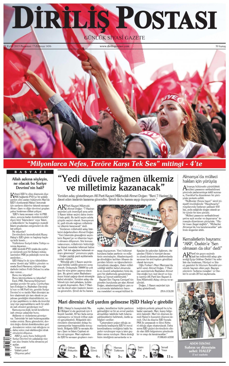 Gazeteler bugün ne yazdı? - 23