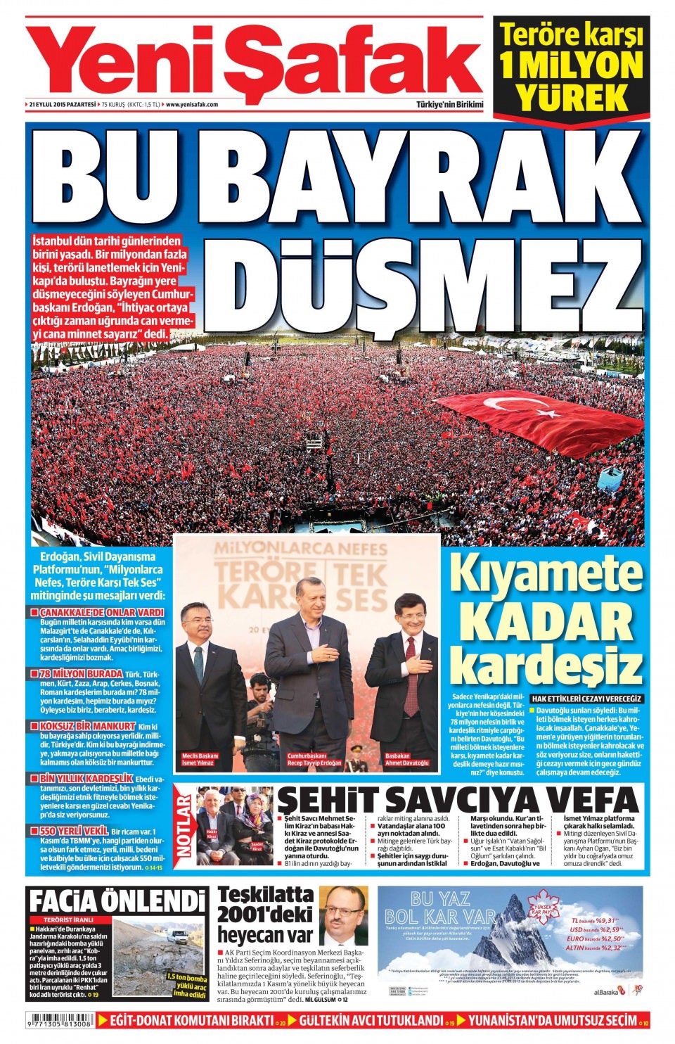 Gazeteler bugün ne yazdı? - 1