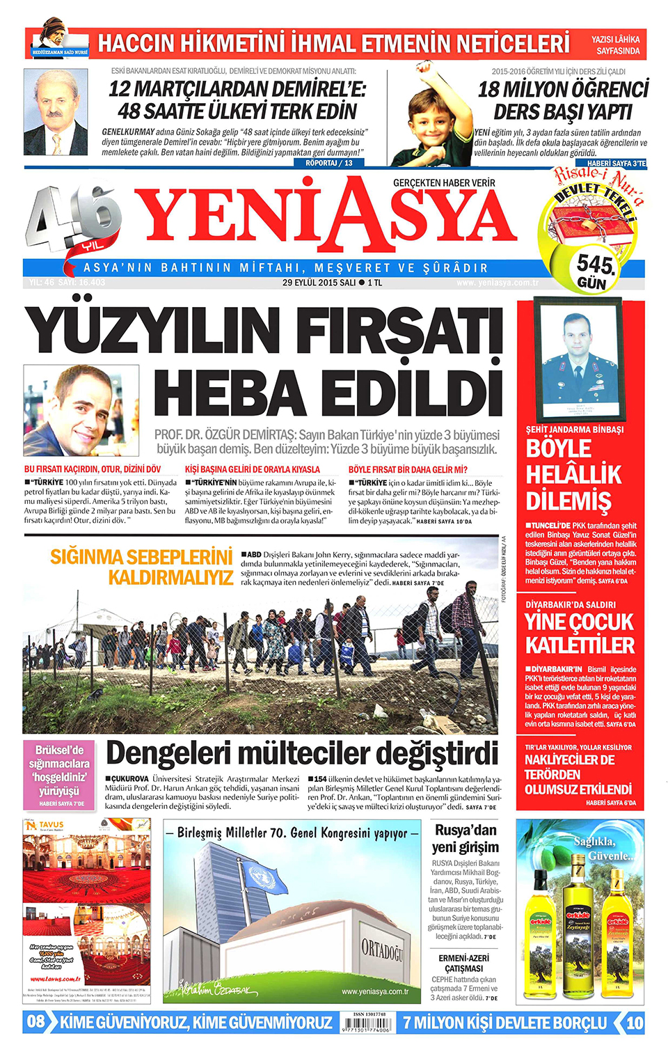 Gazeteler bugün ne yazdı? - 23