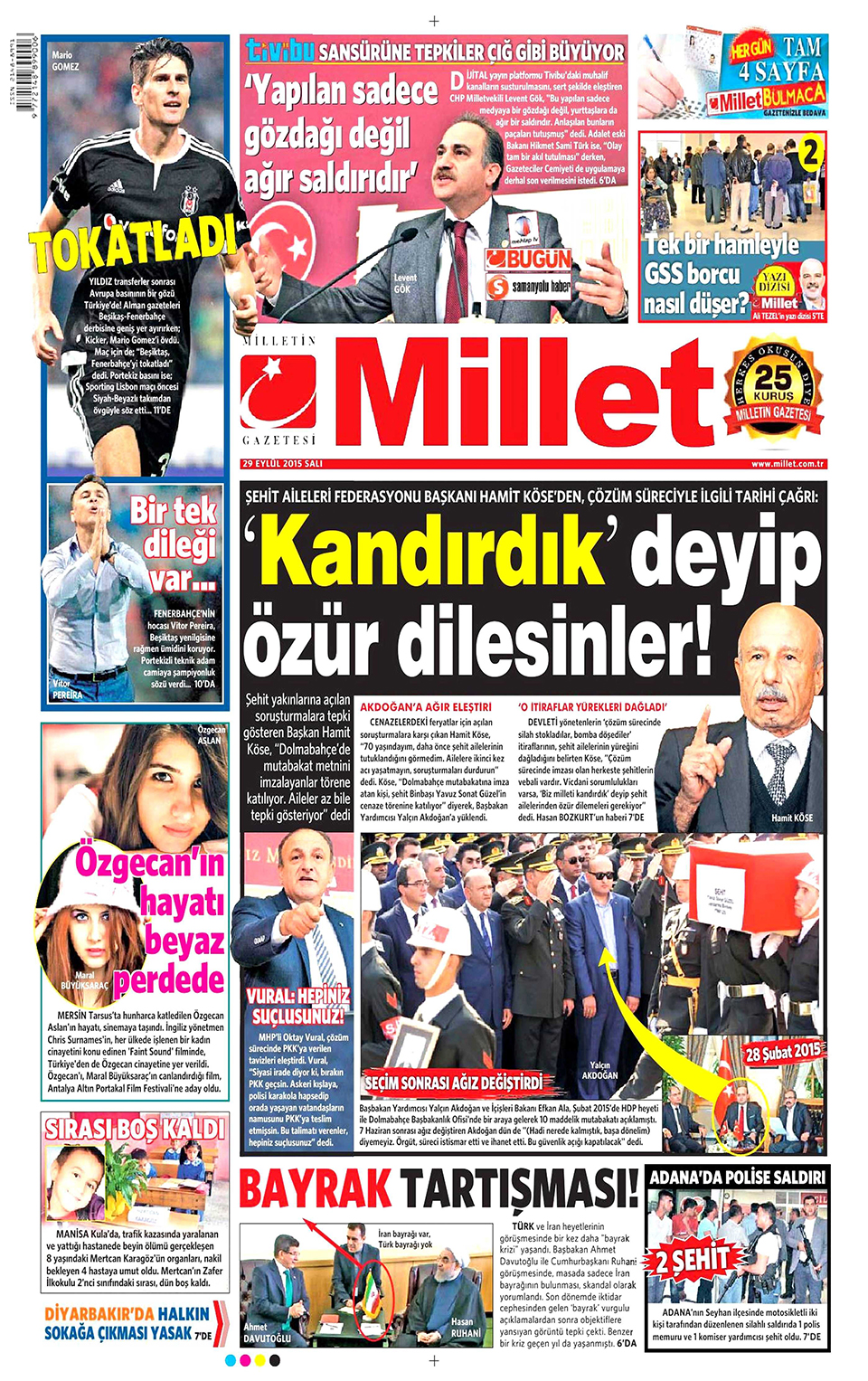 Gazeteler bugün ne yazdı? - 1