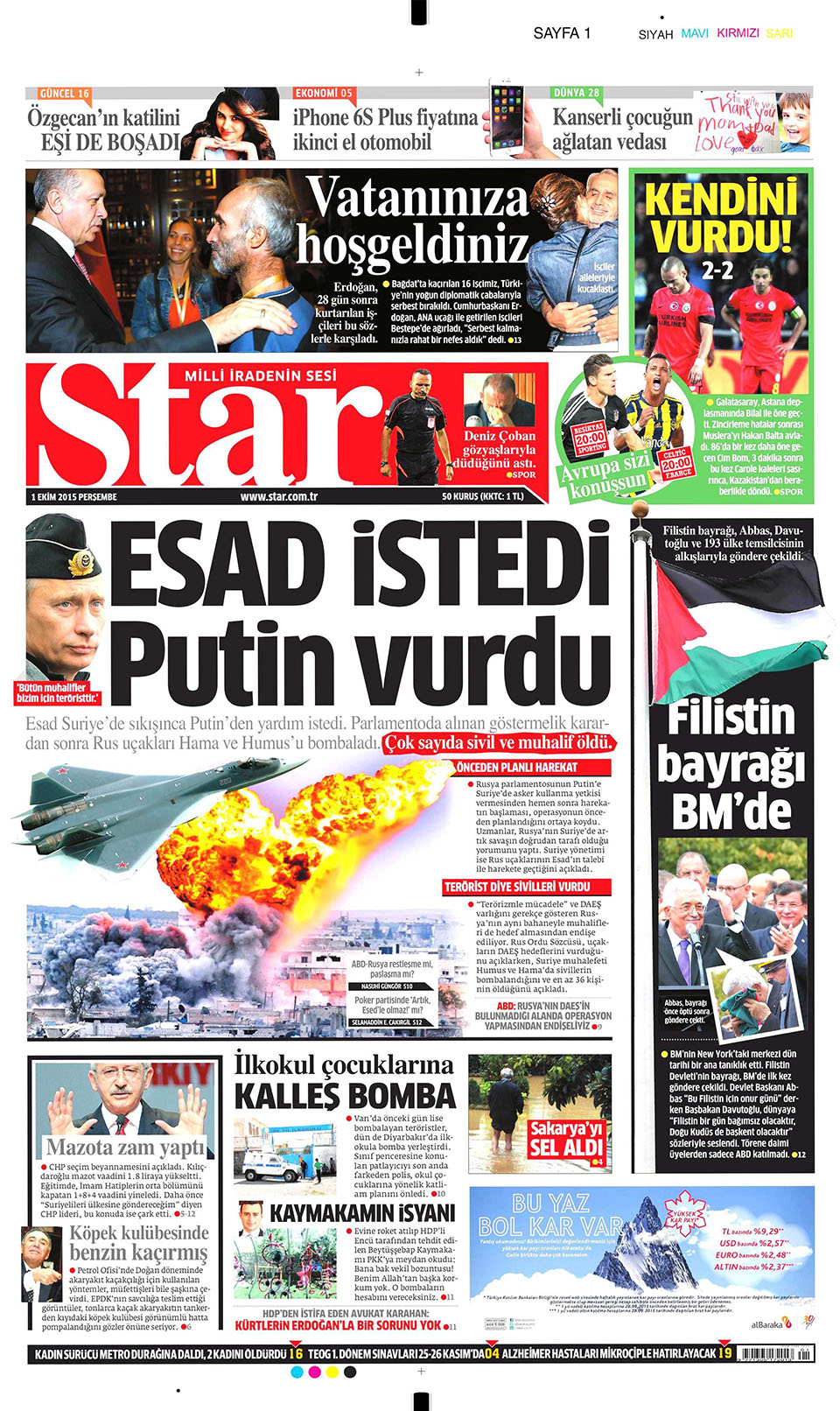 Gazeteler bugün ne yazdı? - 1