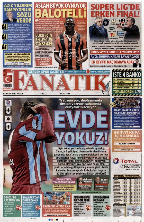 30 Nisan 2017 gazete manşetleri - 3