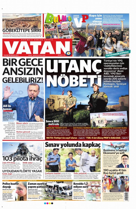 30 Nisan 2017 gazete manşetleri - 9