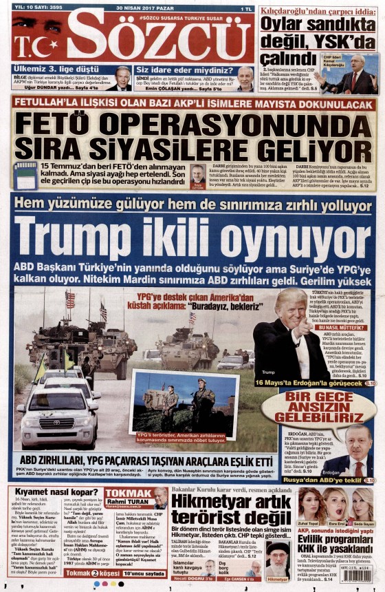 30 Nisan 2017 gazete manşetleri - 12