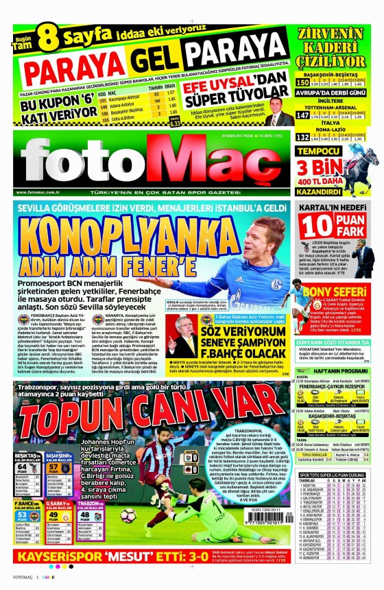 30 Nisan 2017 gazete manşetleri - 17