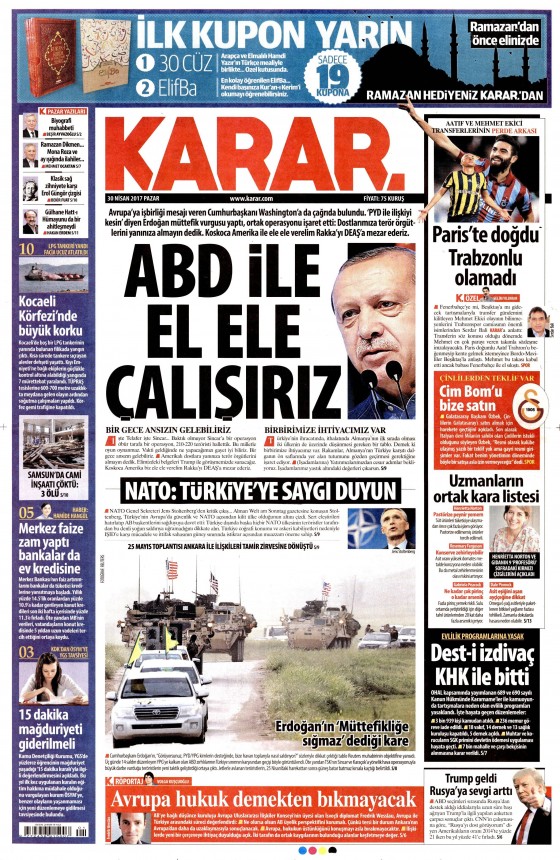 30 Nisan 2017 gazete manşetleri - 20