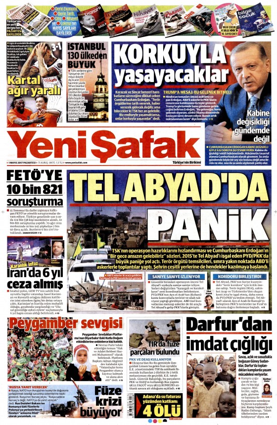 1 Mayıs 2017 Cuma gazete manşetleri - 6