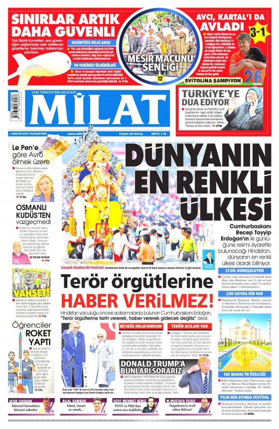 1 Mayıs 2017 Cuma gazete manşetleri - 9