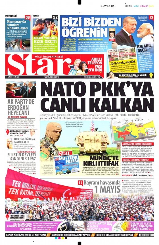 2 Mayıs 2017 Cuma gazete manşetleri - 6