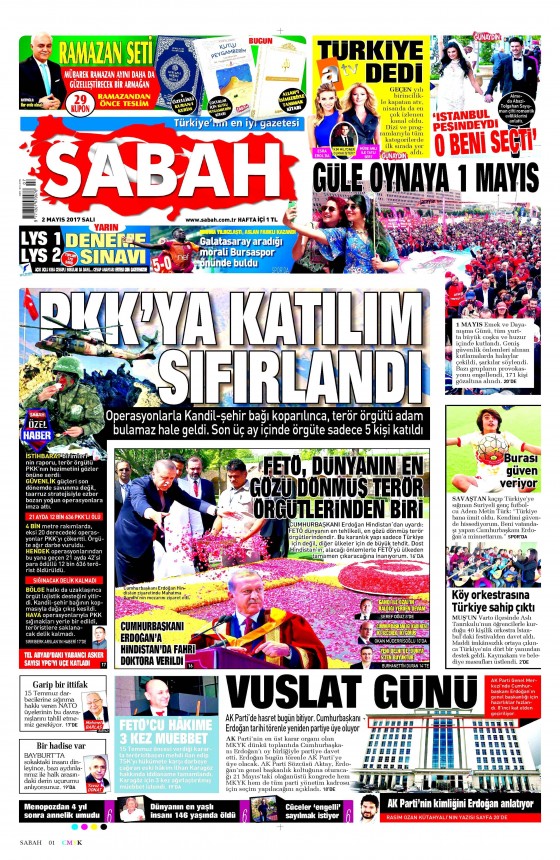 2 Mayıs 2017 Cuma gazete manşetleri - 7