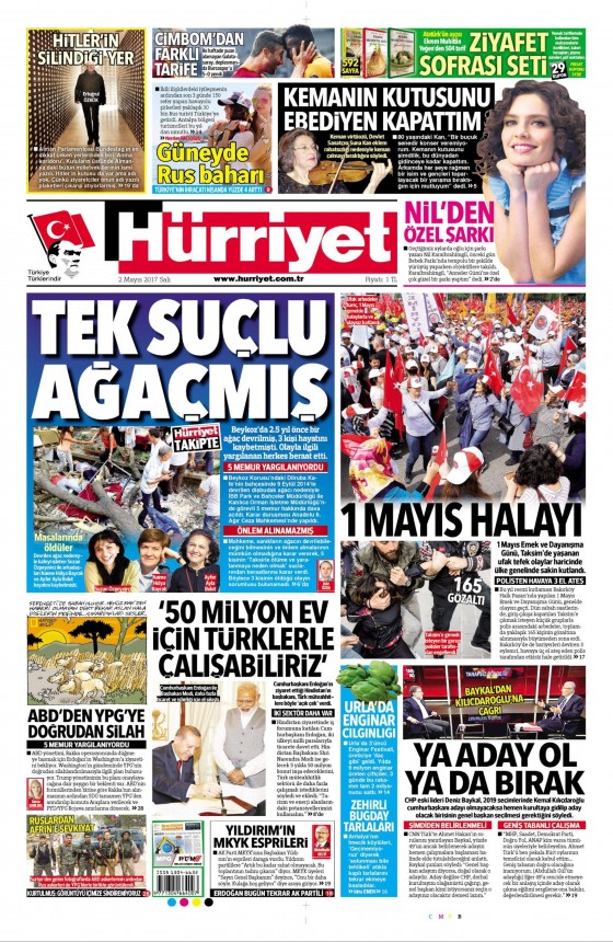 2 Mayıs 2017 Cuma gazete manşetleri - 8