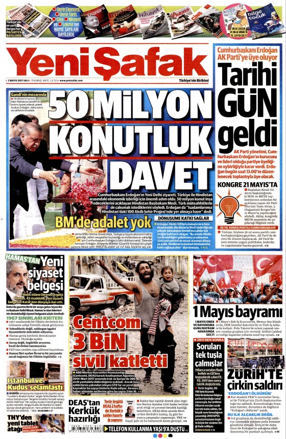 2 Mayıs 2017 Cuma gazete manşetleri - 9