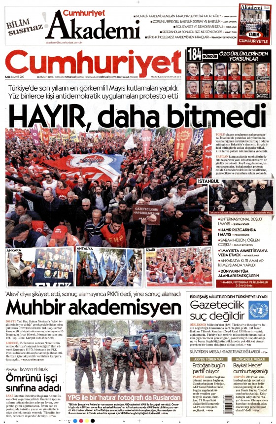 2 Mayıs 2017 Cuma gazete manşetleri - 10
