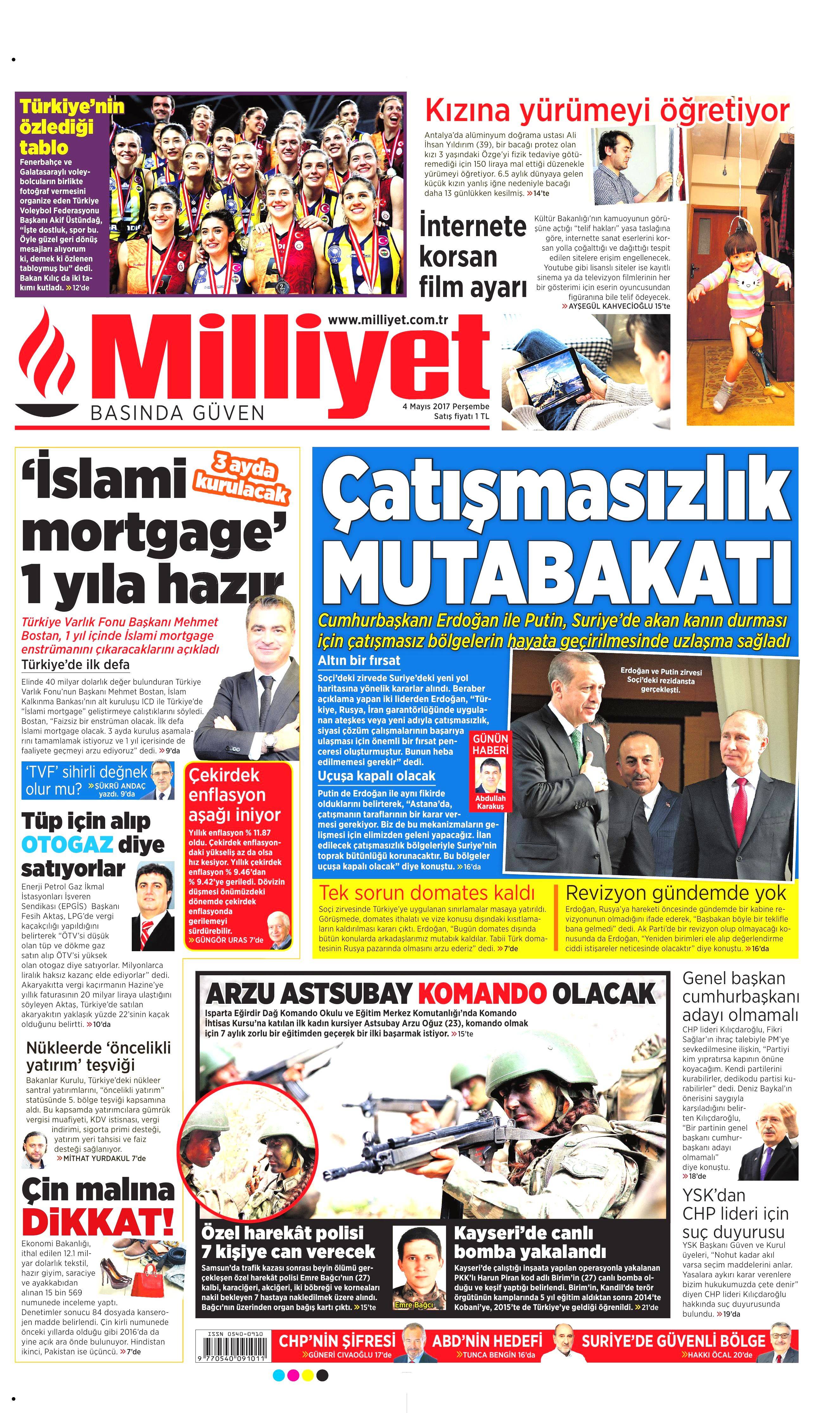 4 Mayıs 2017 Cuma gazete manşetleri - 107