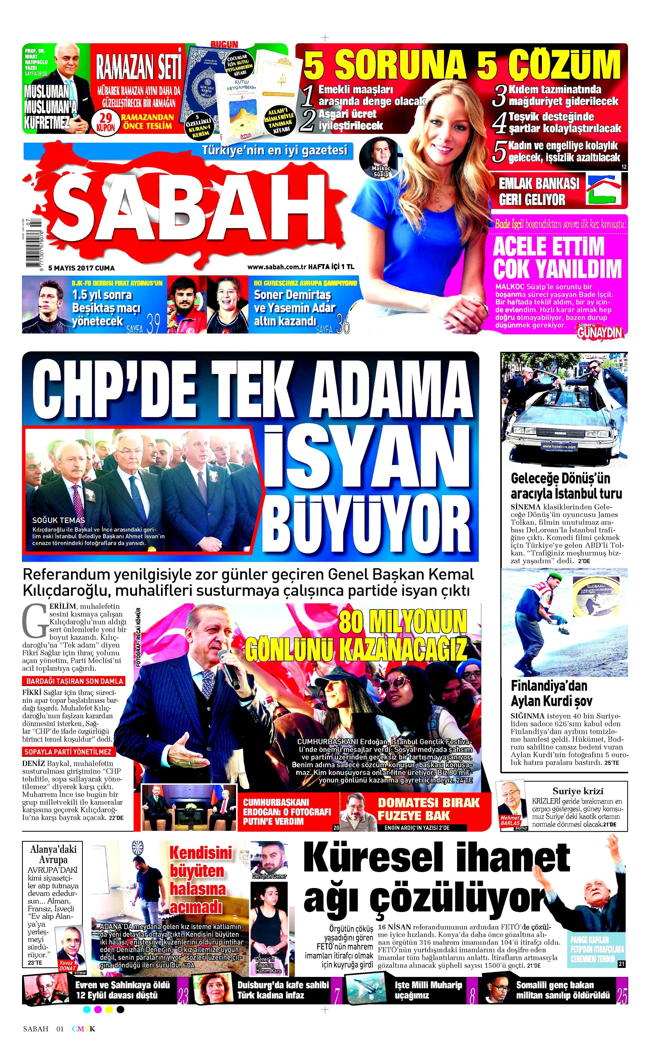 Gazete manşetleri (05.05.2017) - 1