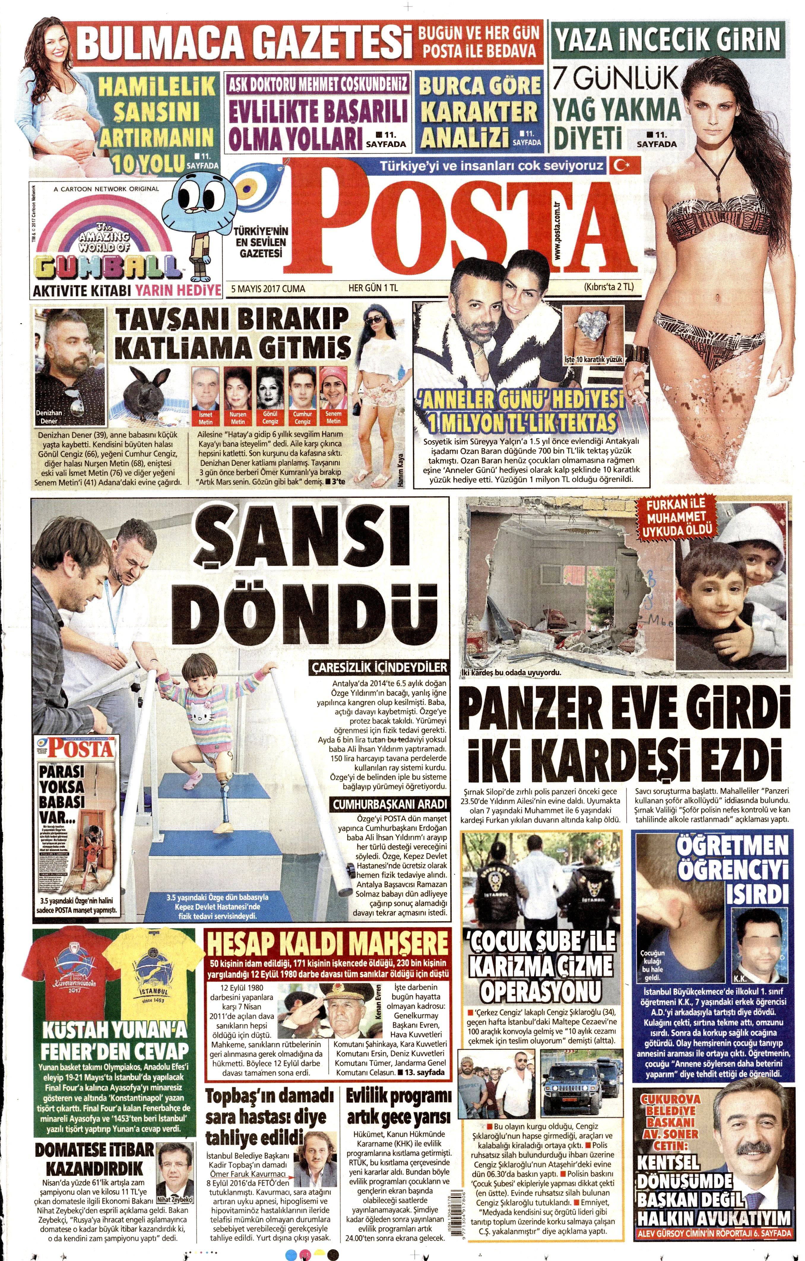 Gazete manşetleri (05.05.2017) - 3