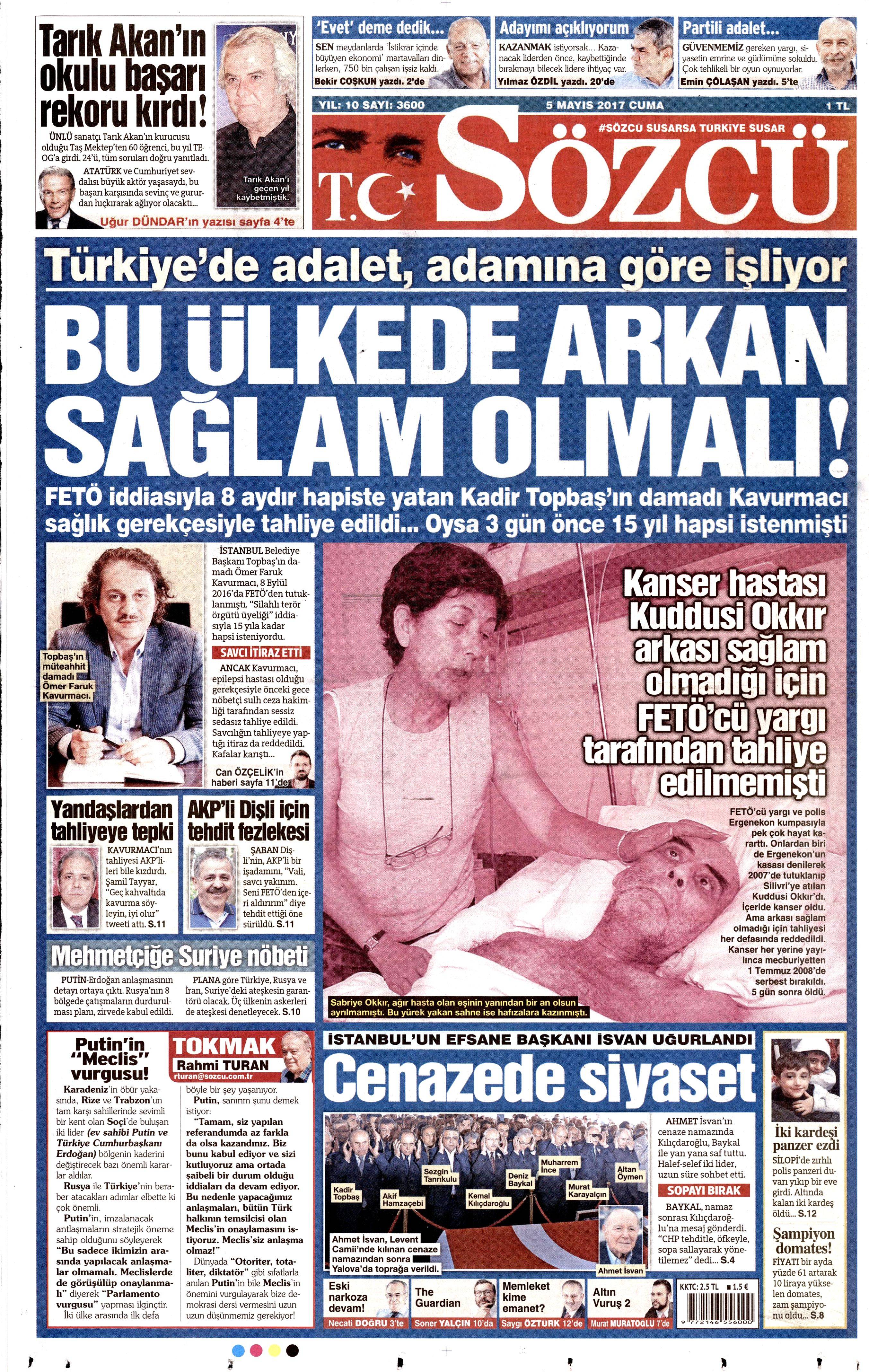 Gazete manşetleri (05.05.2017) - 4