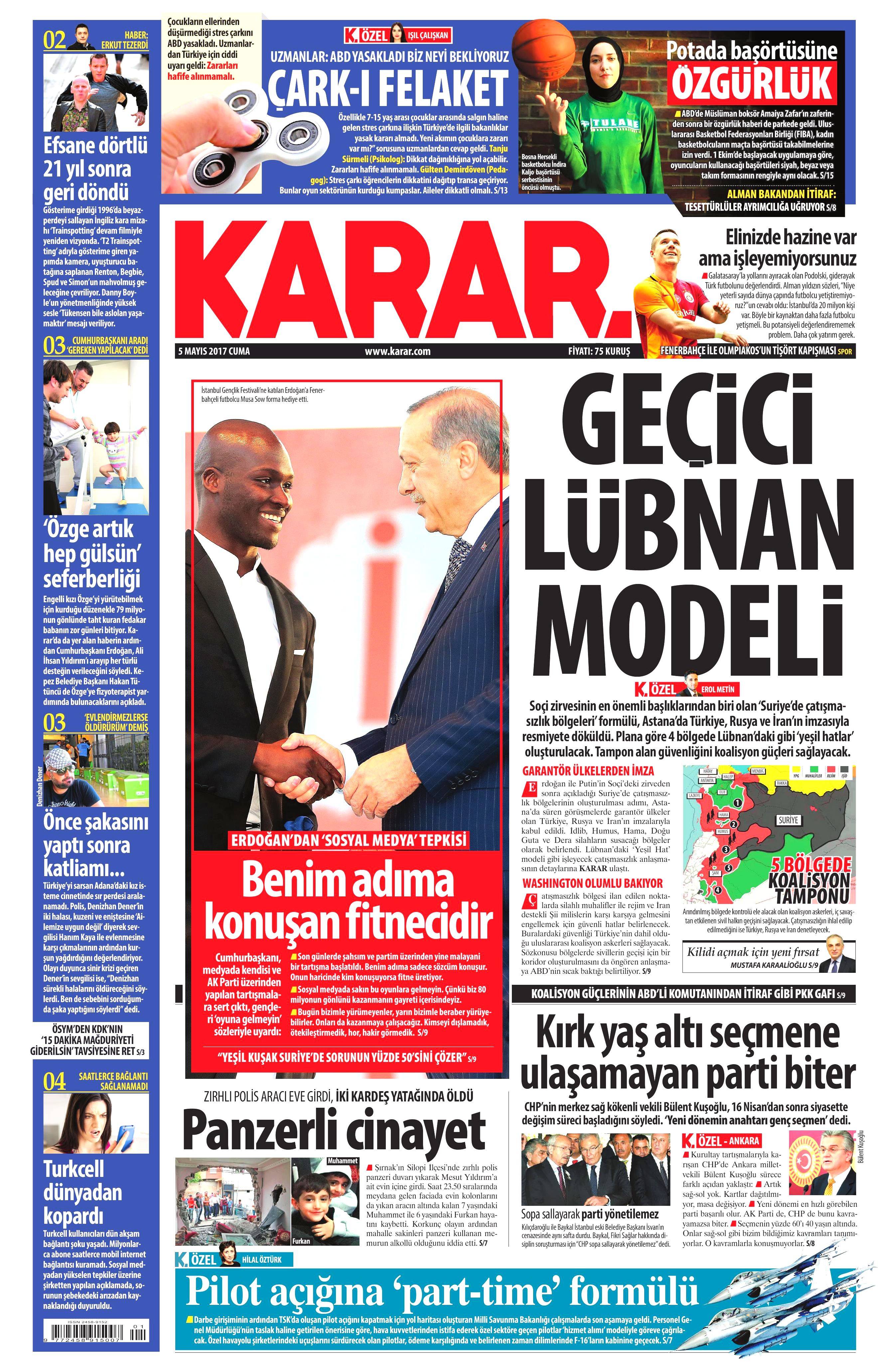 Gazete manşetleri (05.05.2017) - 8