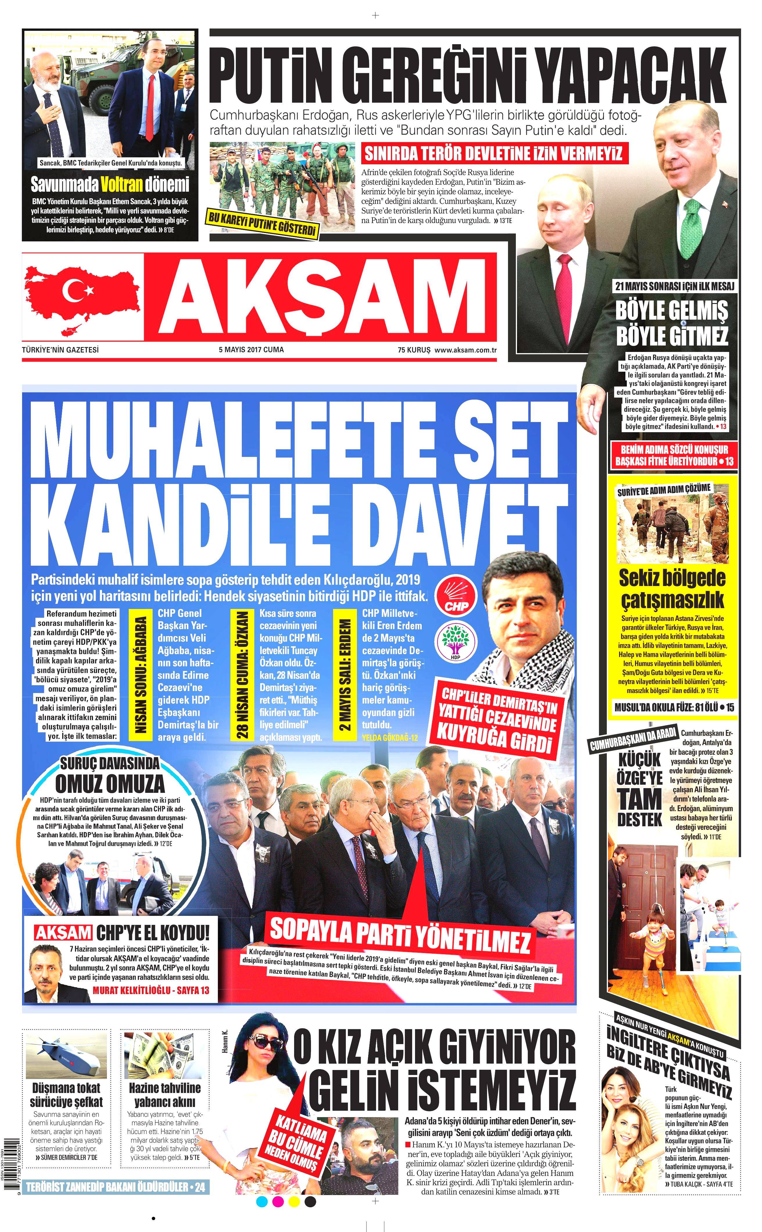 Gazete manşetleri (05.05.2017) - 11