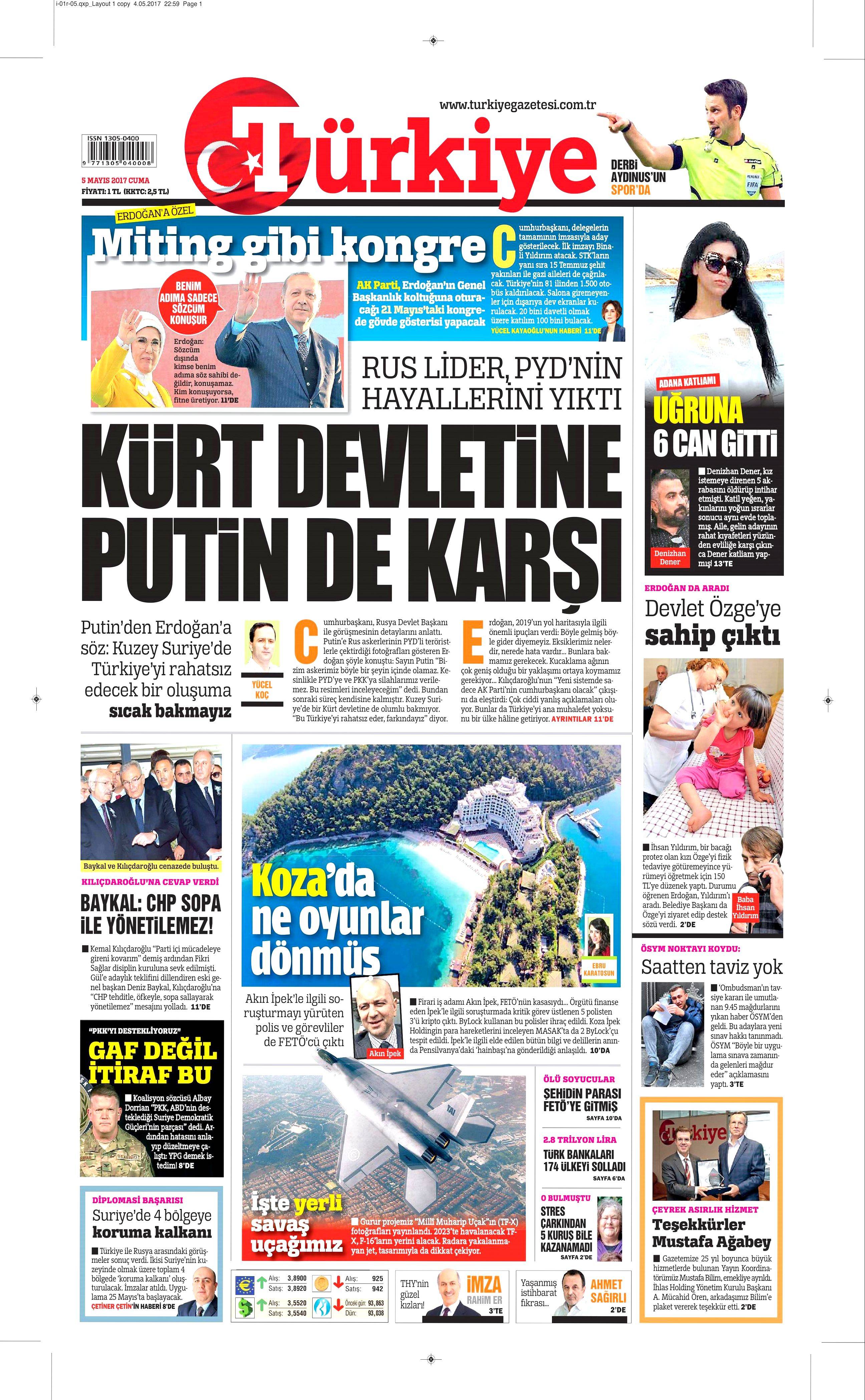 Gazete manşetleri (05.05.2017) - 13