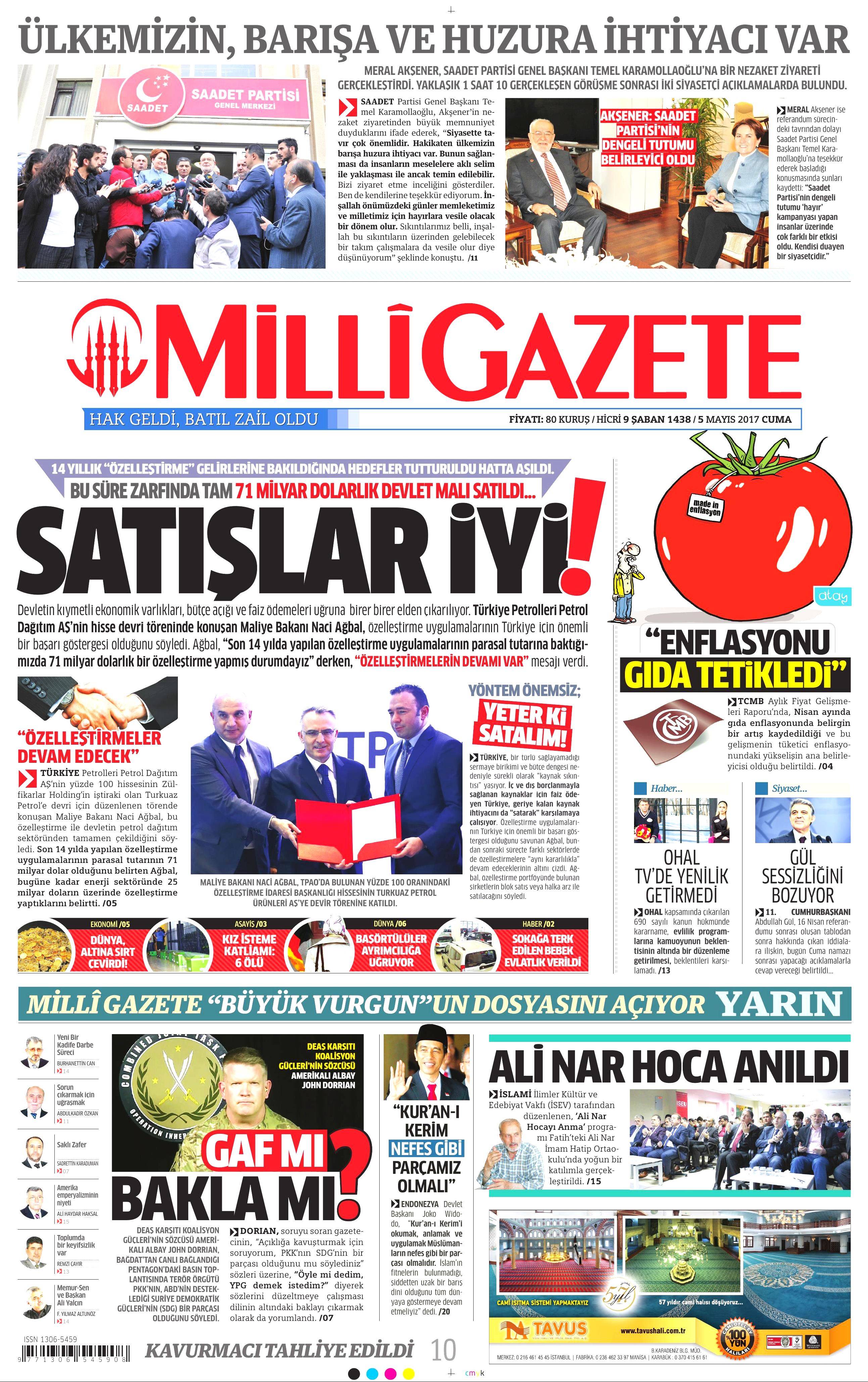 Gazete manşetleri (05.05.2017) - 15