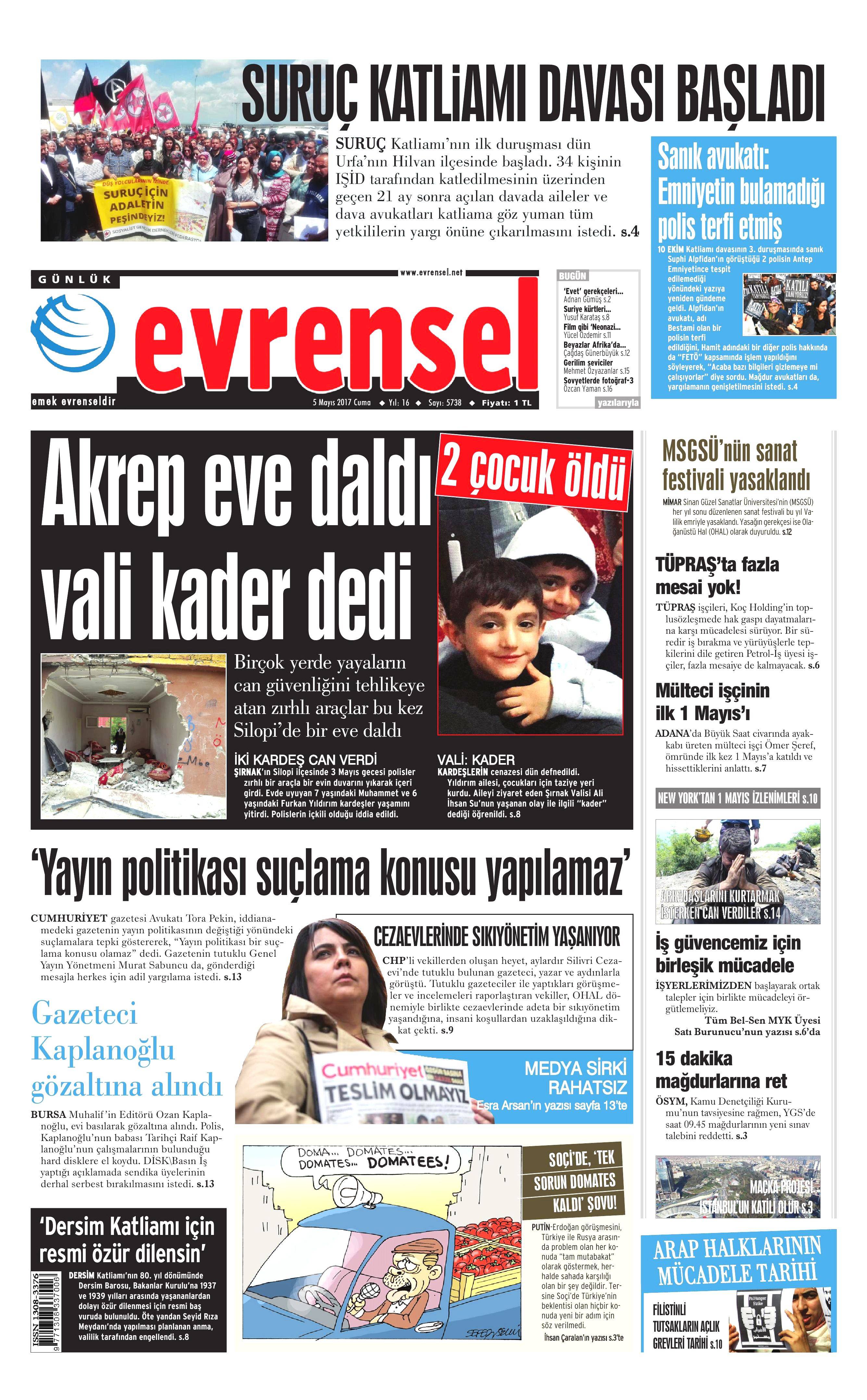 Gazete manşetleri (05.05.2017) - 17