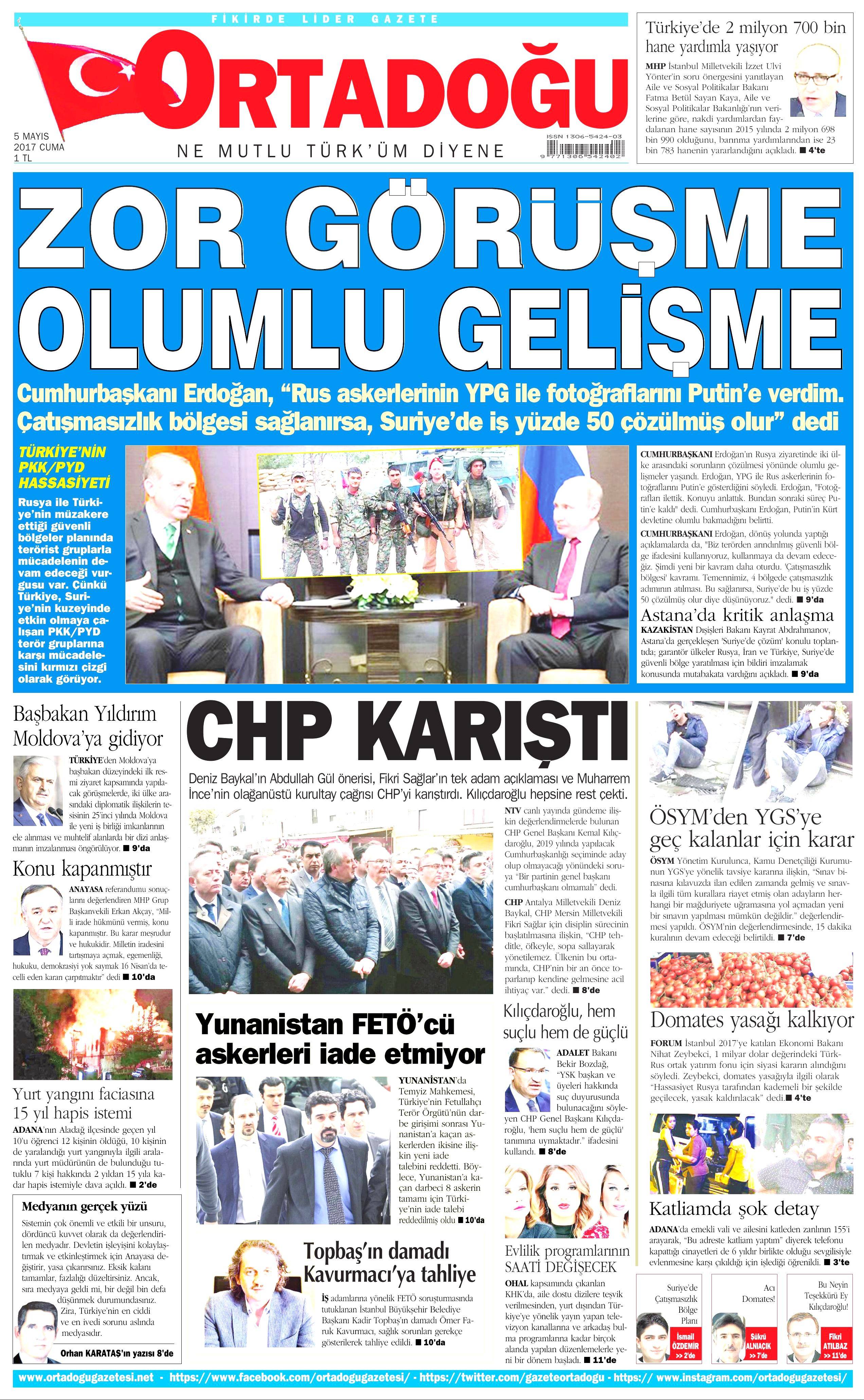 Gazete manşetleri (05.05.2017) - 20