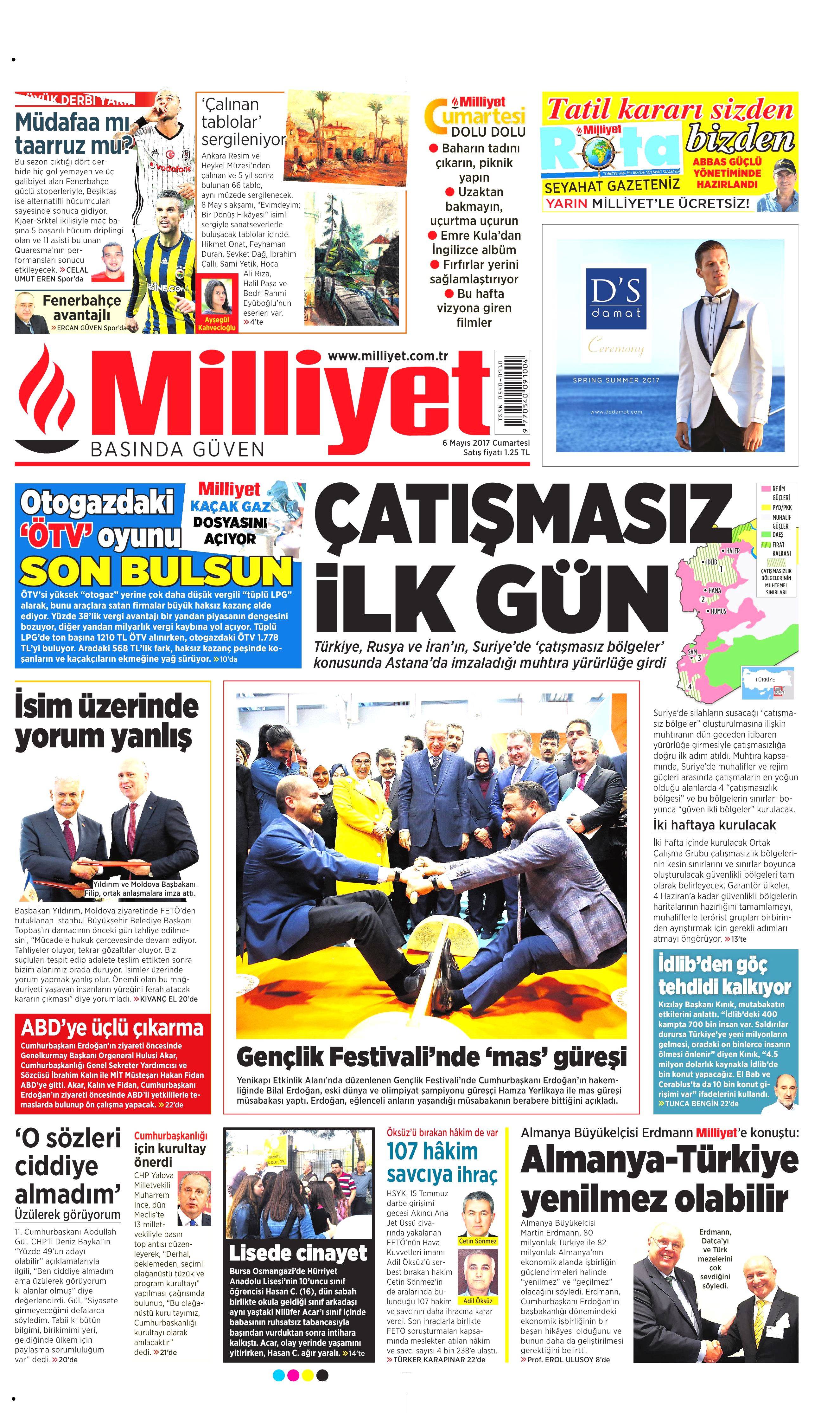 6 Mayıs 2017 Cumartesi gazete manşetleri - 7