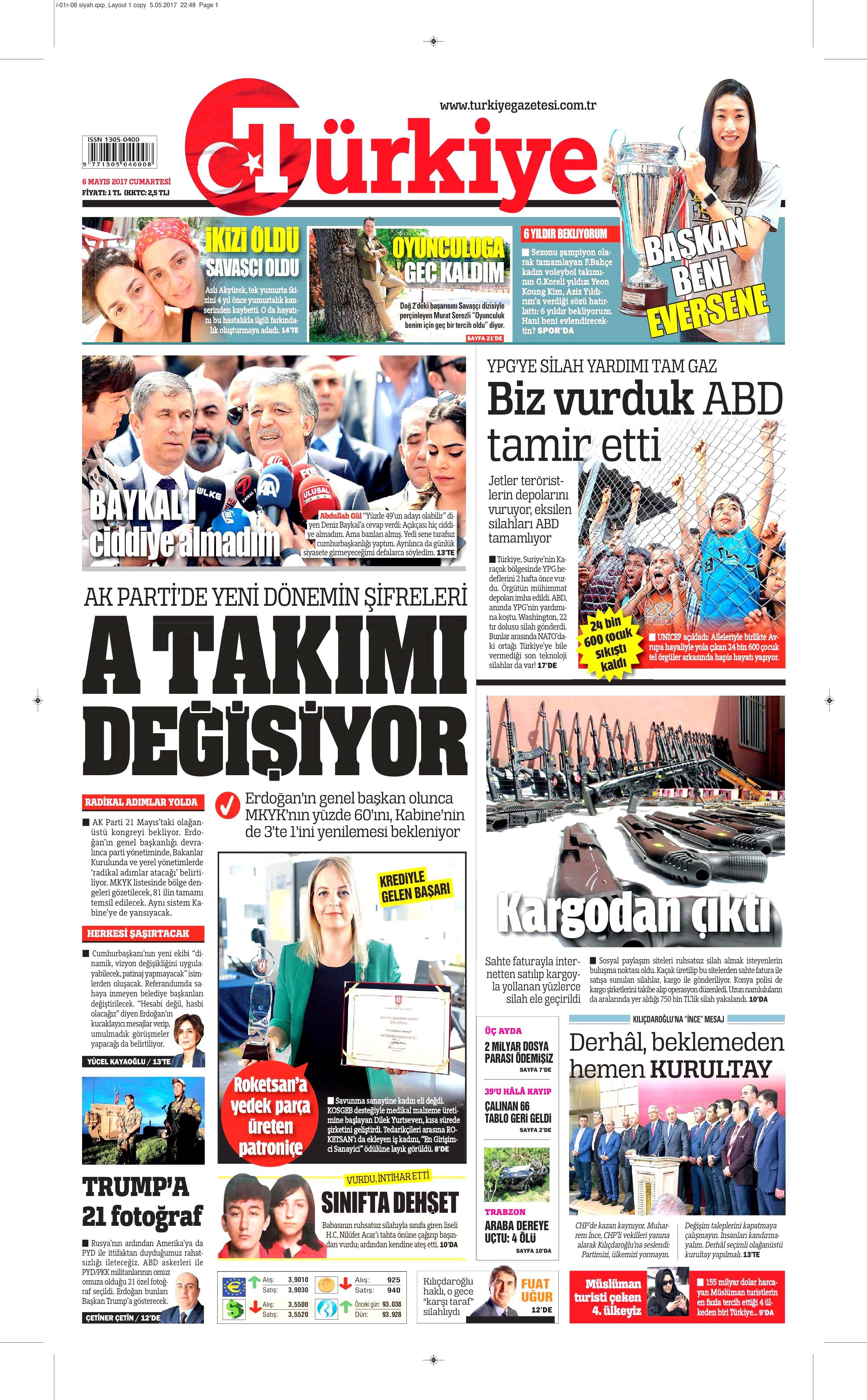 6 Mayıs 2017 Cumartesi gazete manşetleri - 11