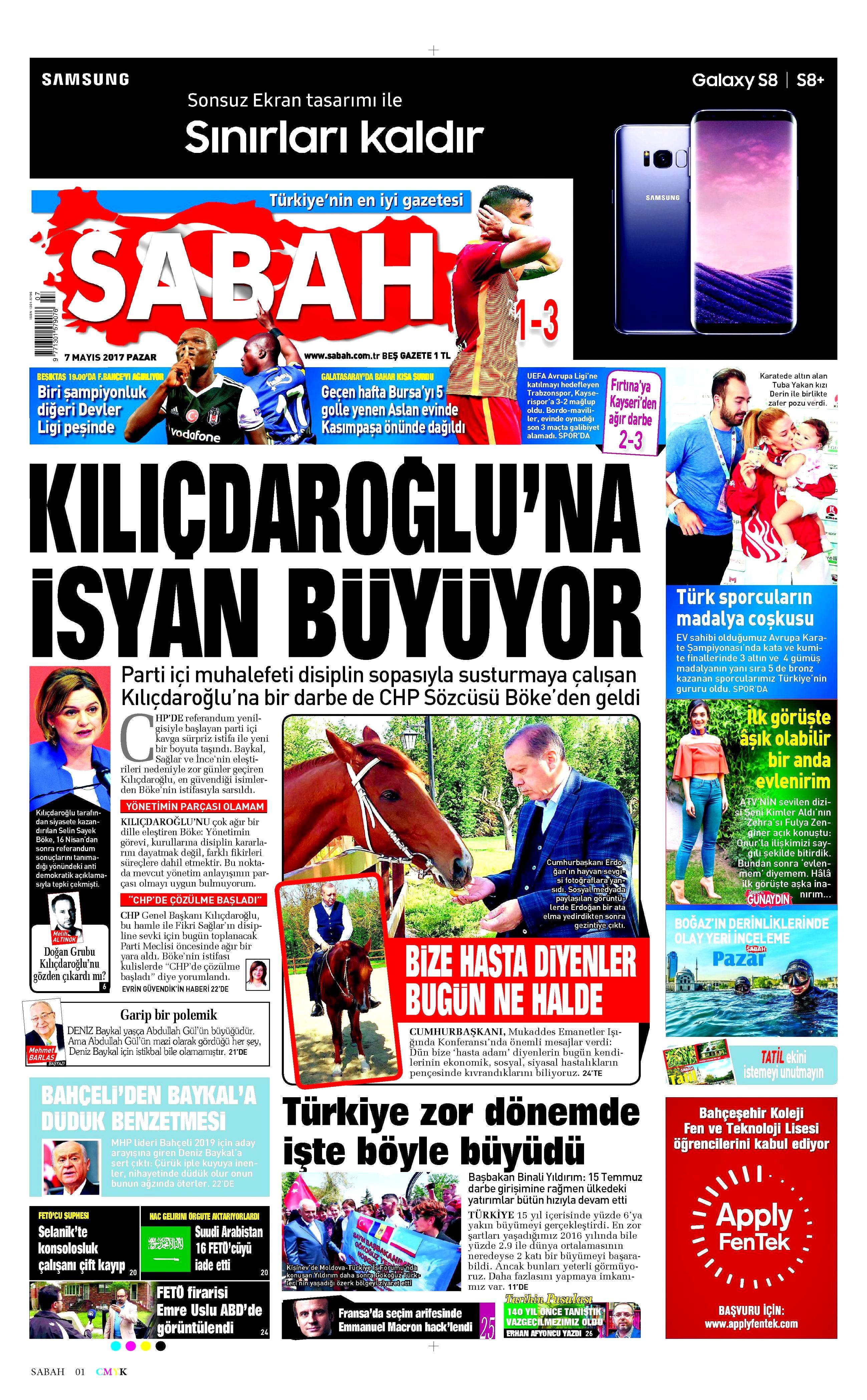 Gazete manşetleri (07.05.2017) - 1