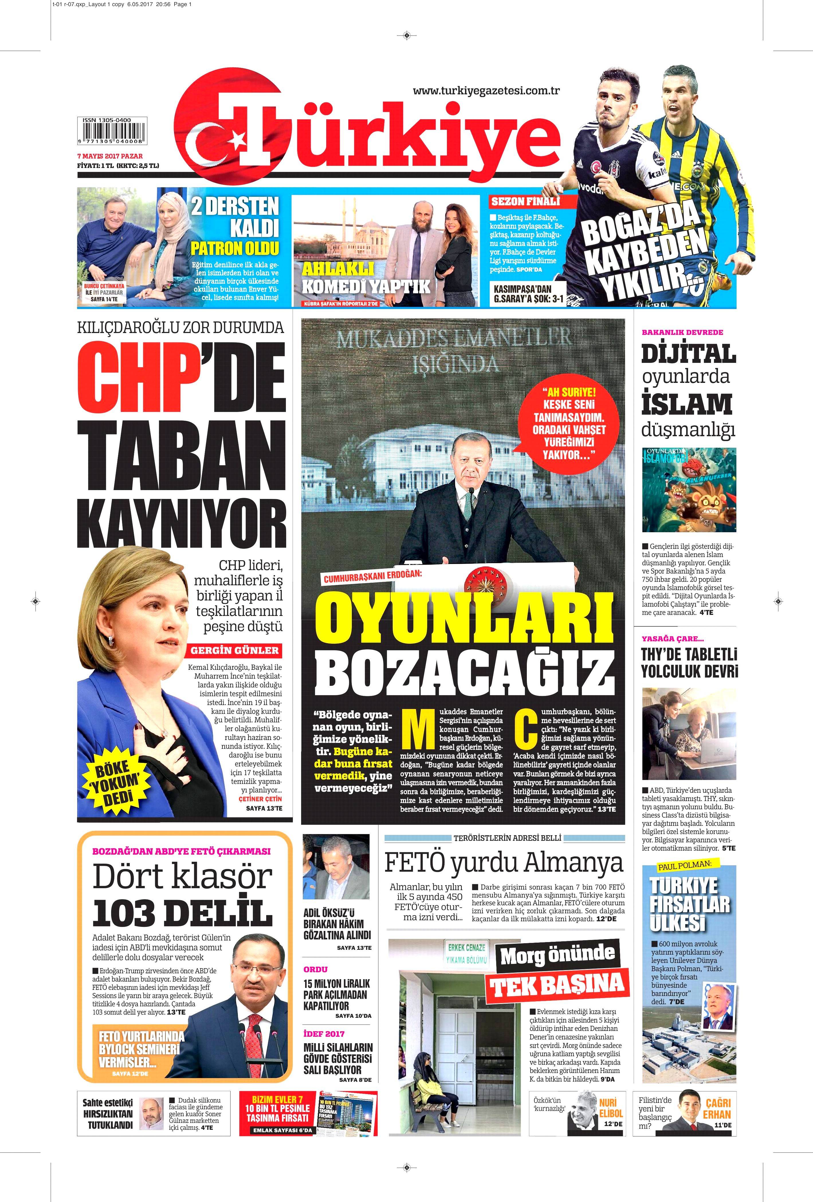 Gazete manşetleri (07.05.2017) - 12