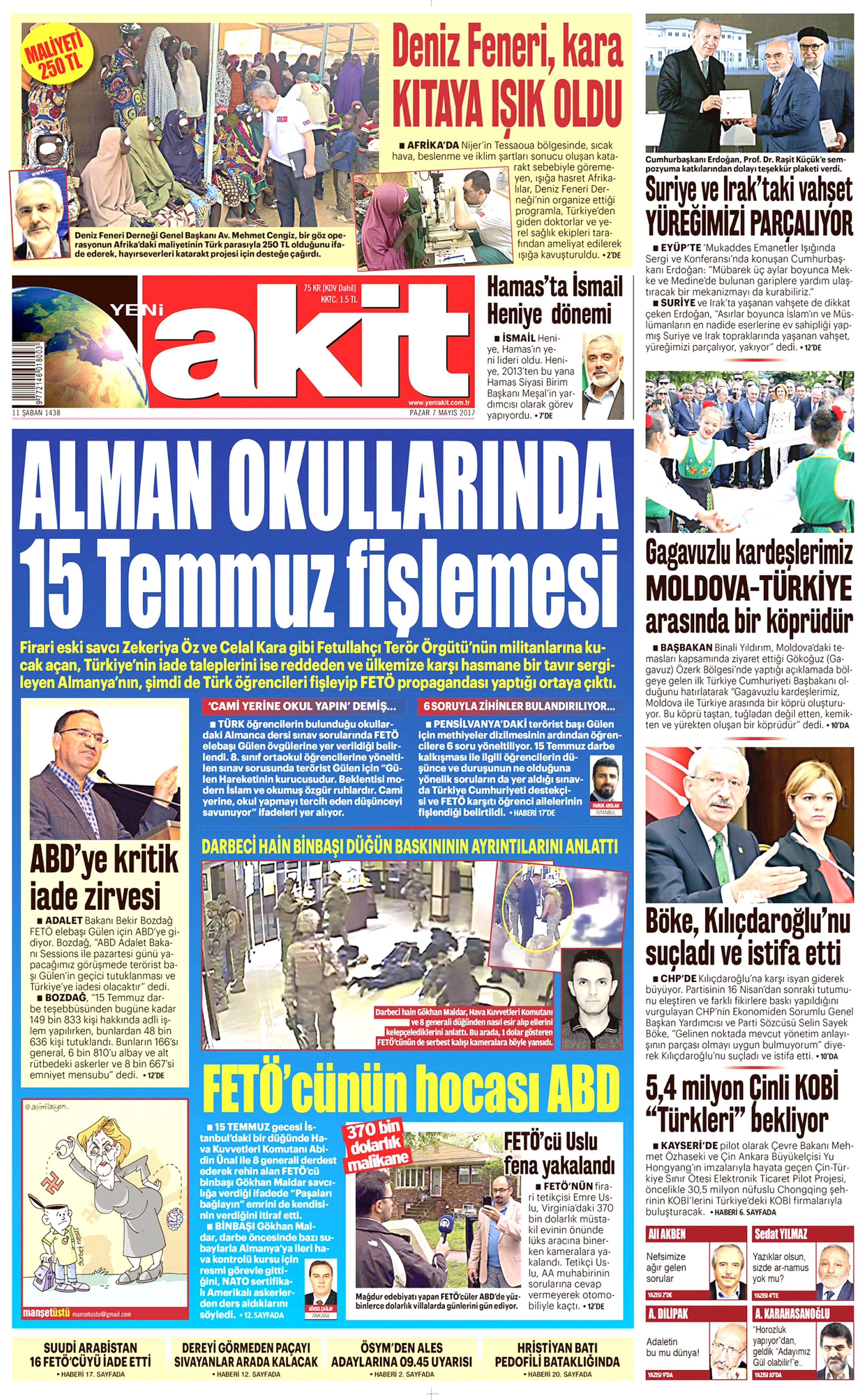 Gazete manşetleri (07.05.2017) - 13