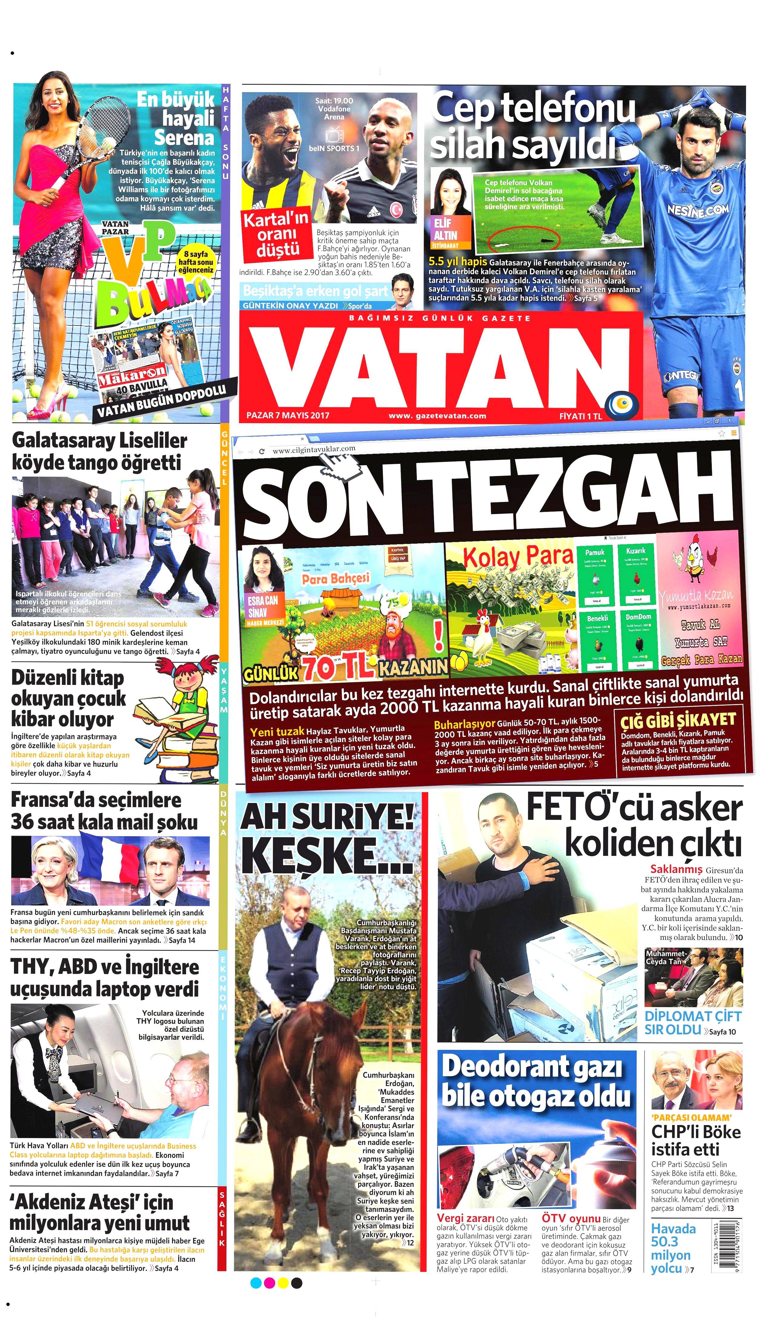 Gazete manşetleri (07.05.2017) - 15