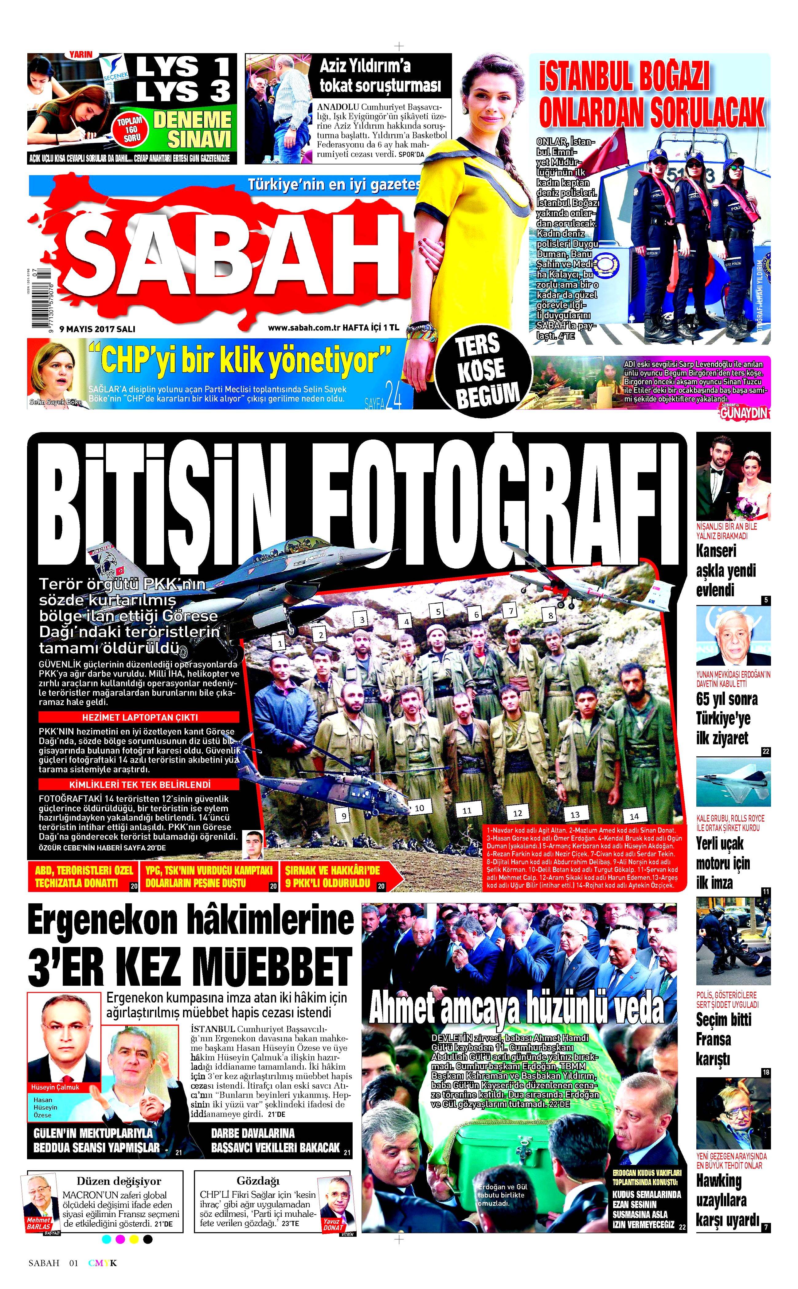 9 Mayıs 2017 Salı gazete manşetleri - 12