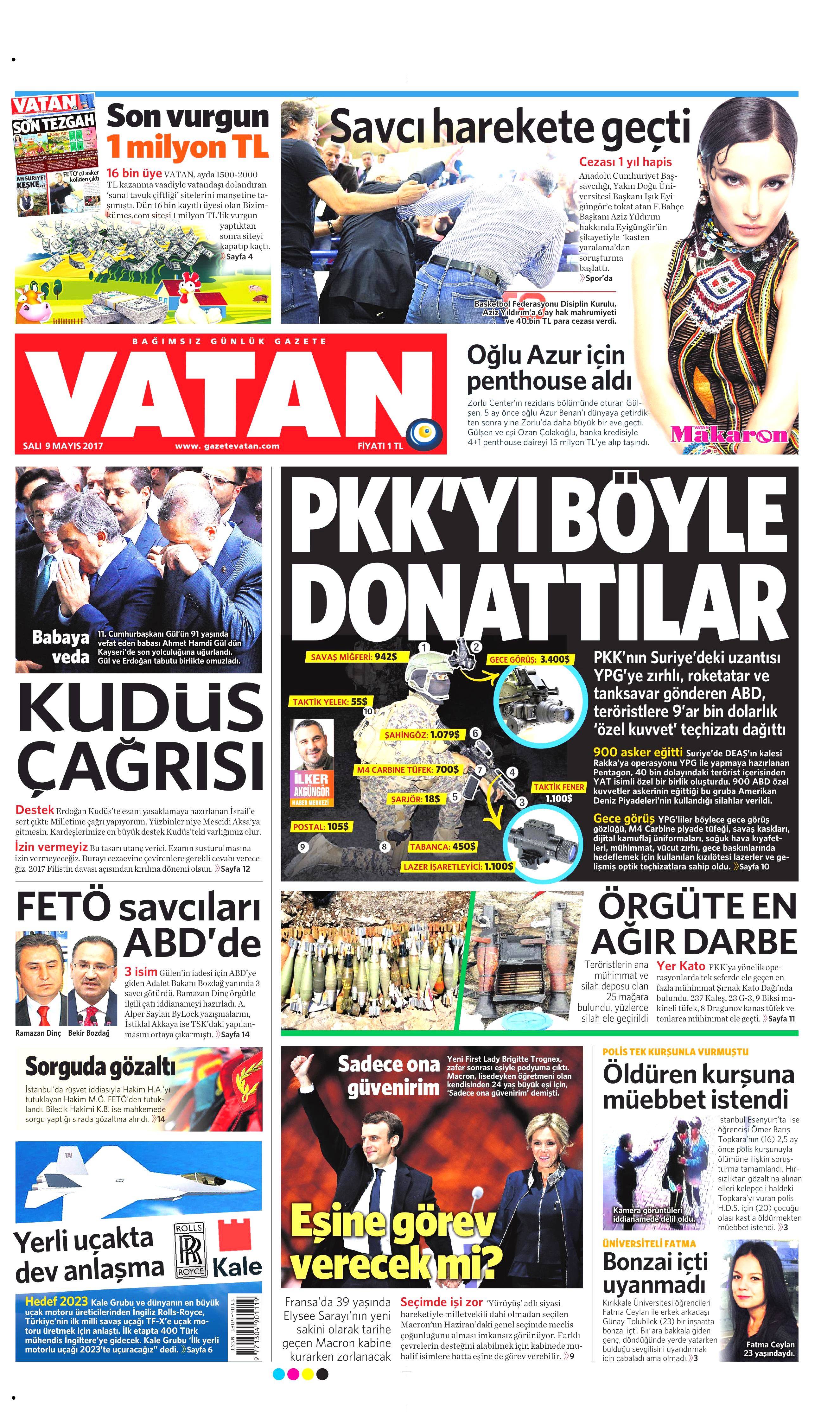 9 Mayıs 2017 Salı gazete manşetleri - 14