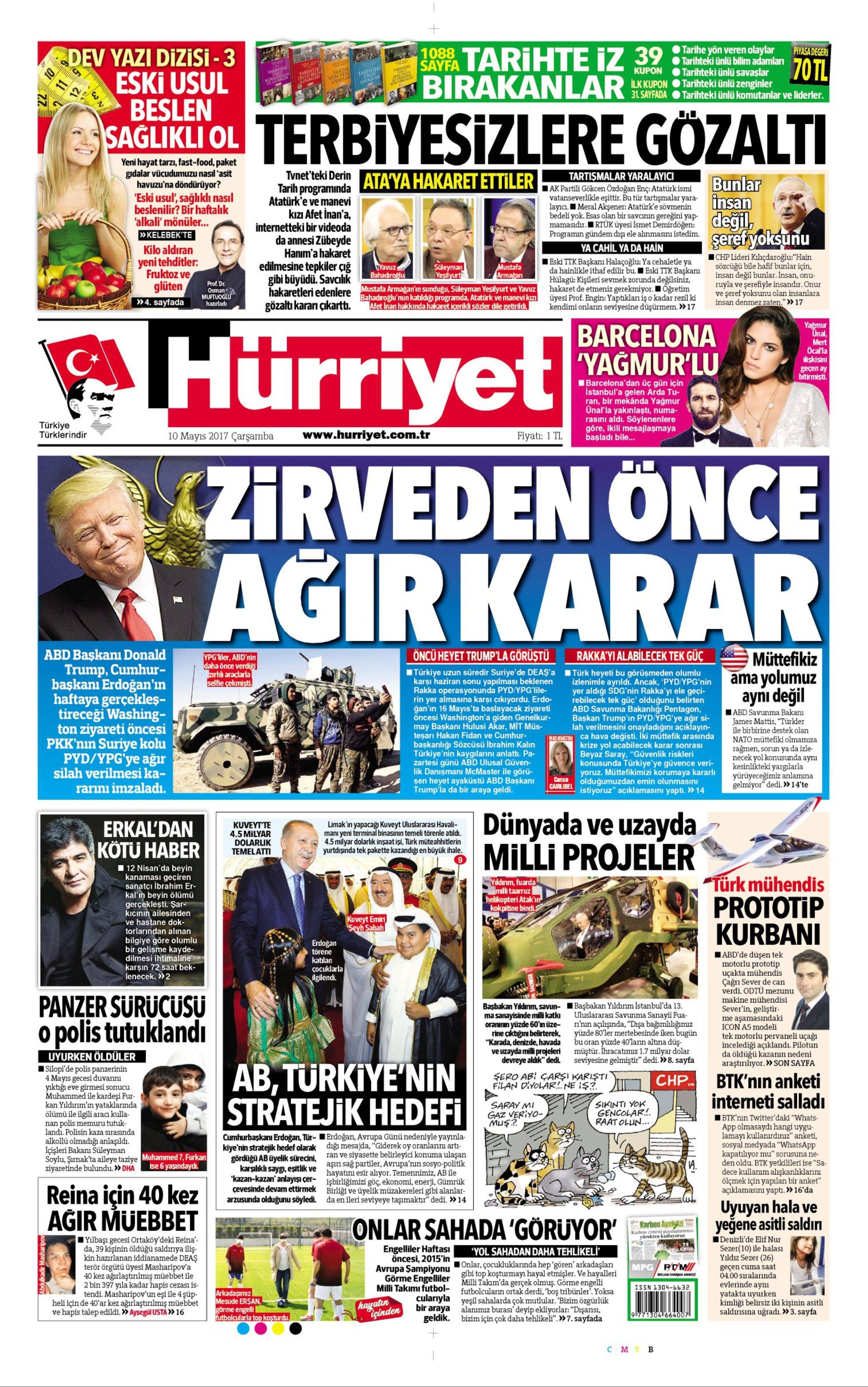 10 Mayıs 2017 Çarşamba gazete manşetleri - 4