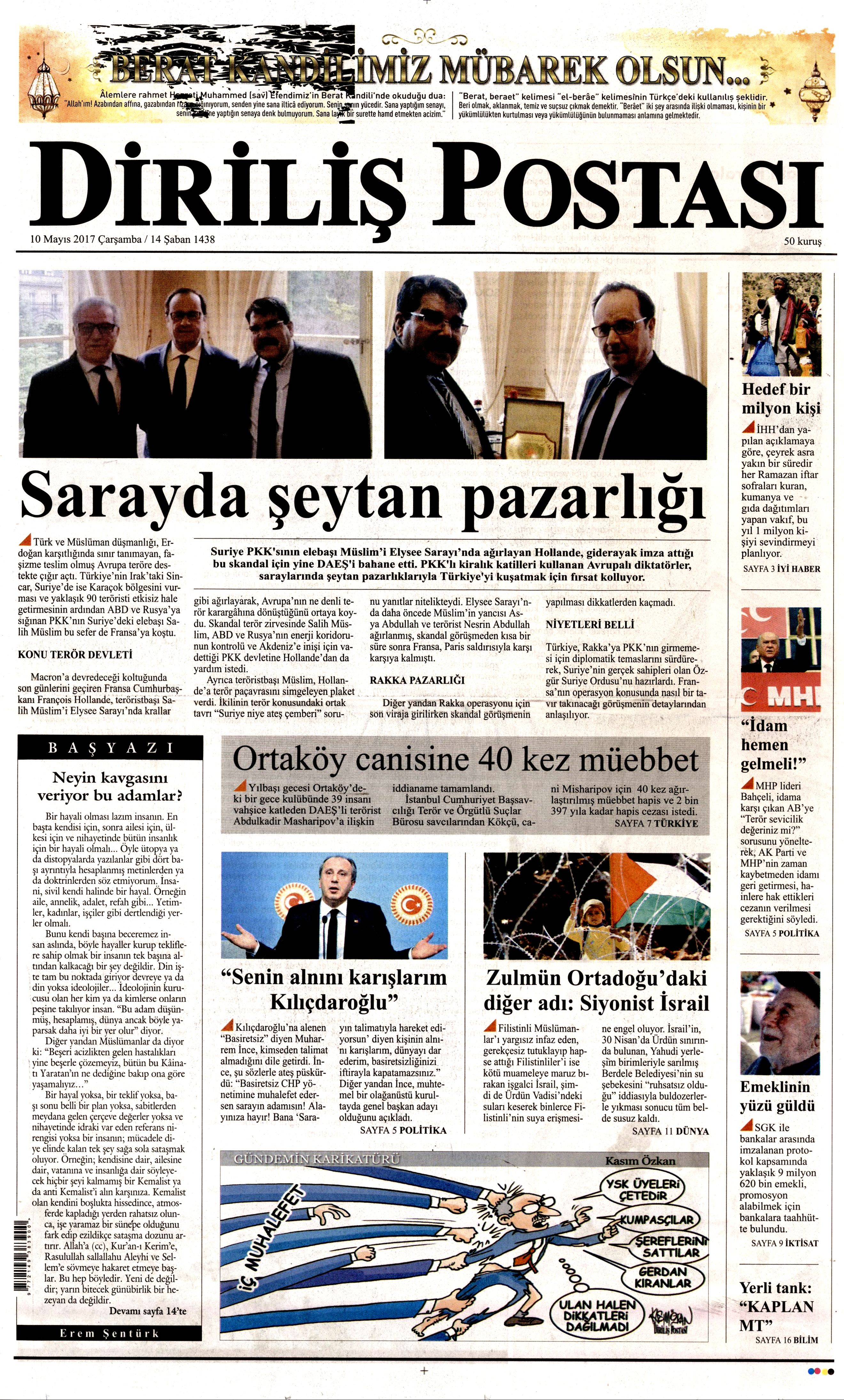 10 Mayıs 2017 Çarşamba gazete manşetleri - 15