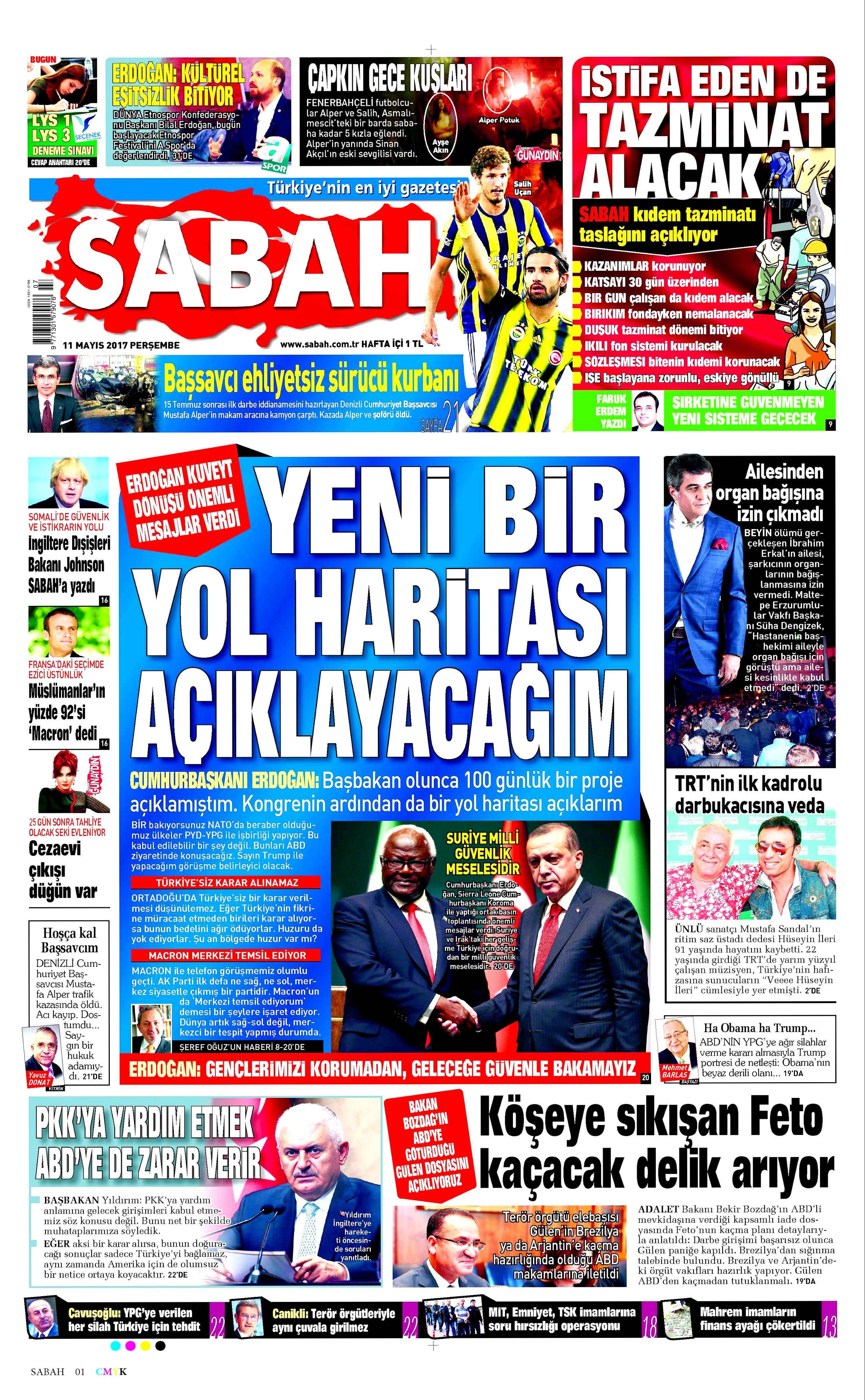 Gazete Manşetleri (11.05.2017) - 1