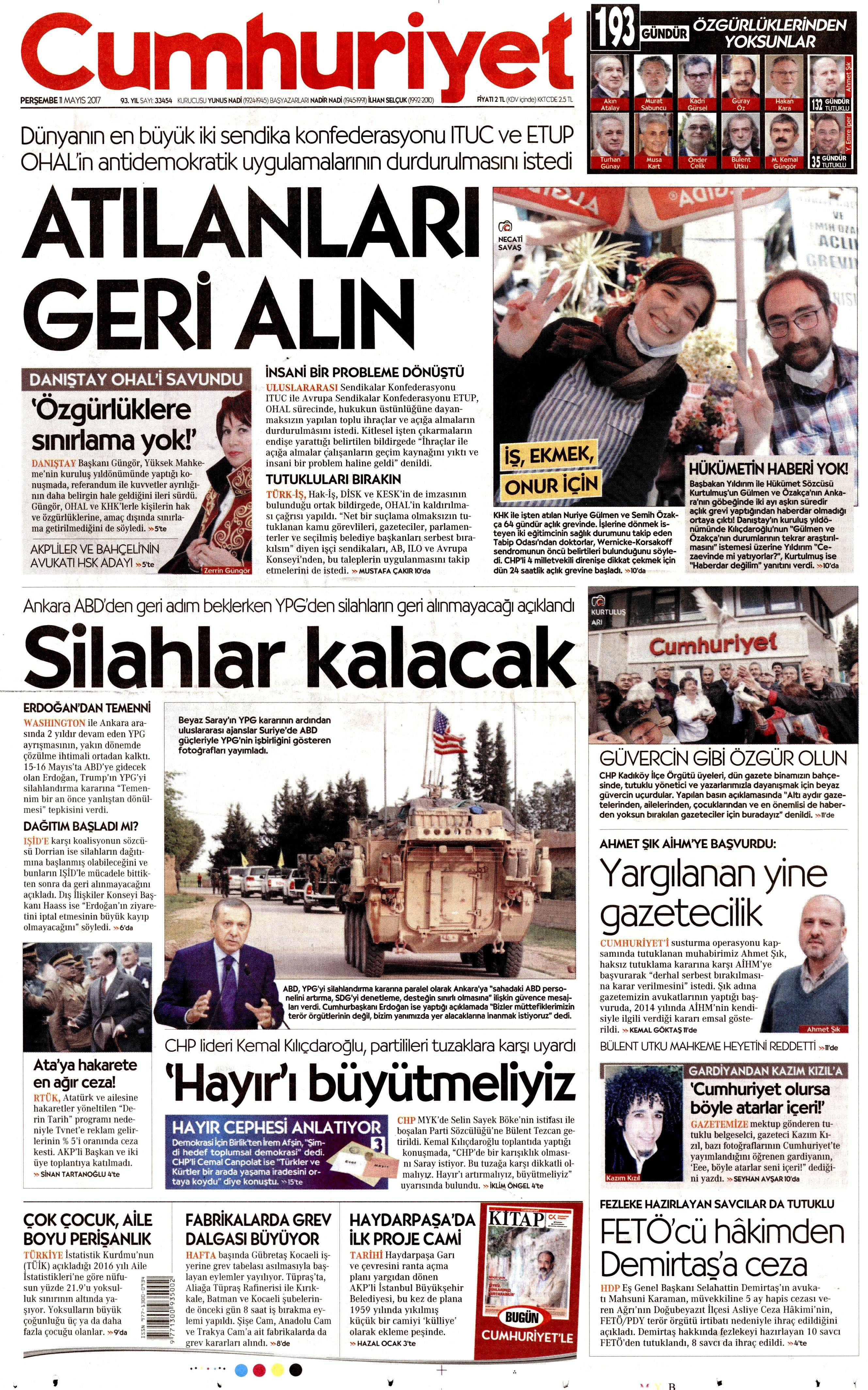 Gazete Manşetleri (11.05.2017) - 12