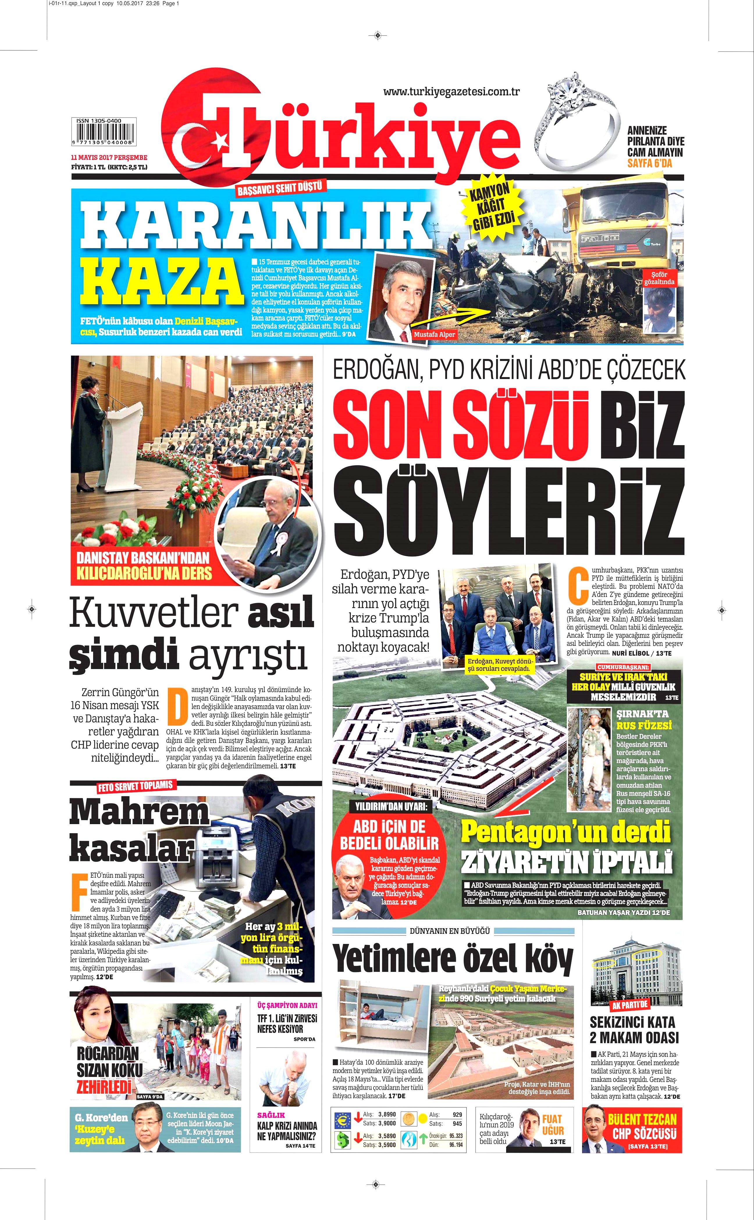Gazete Manşetleri (11.05.2017) - 13
