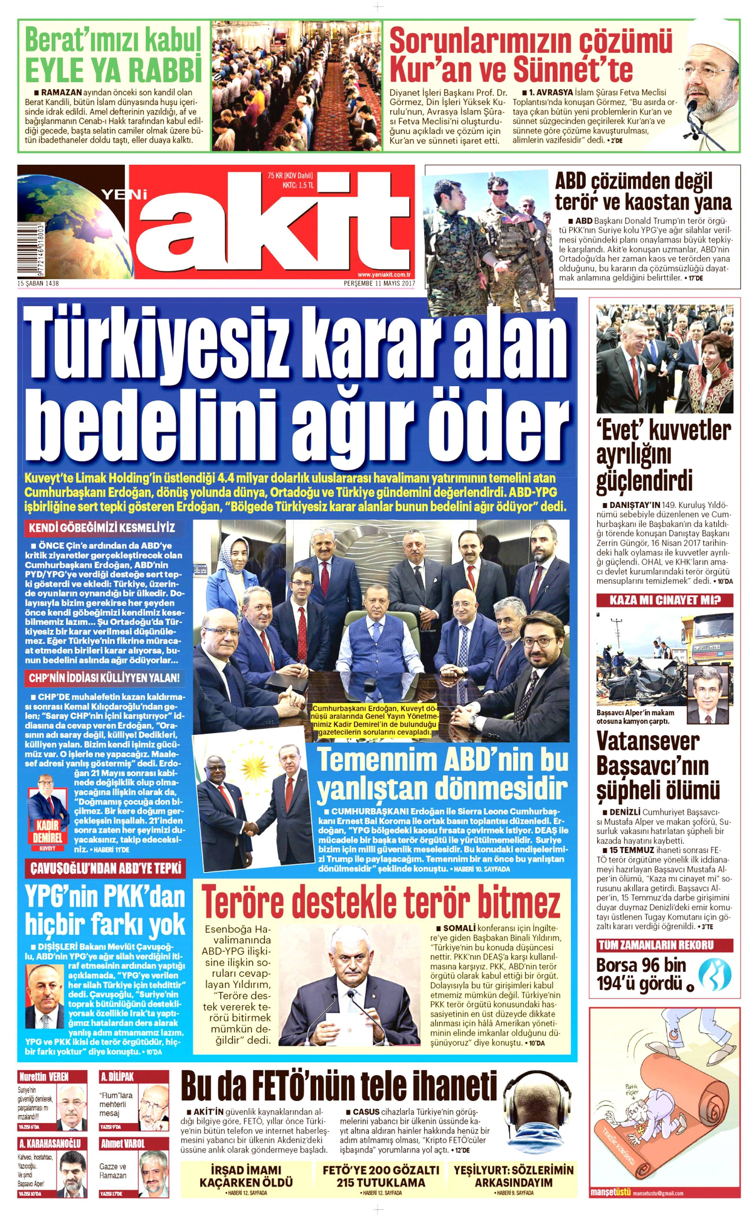 Gazete Manşetleri (11.05.2017) - 14