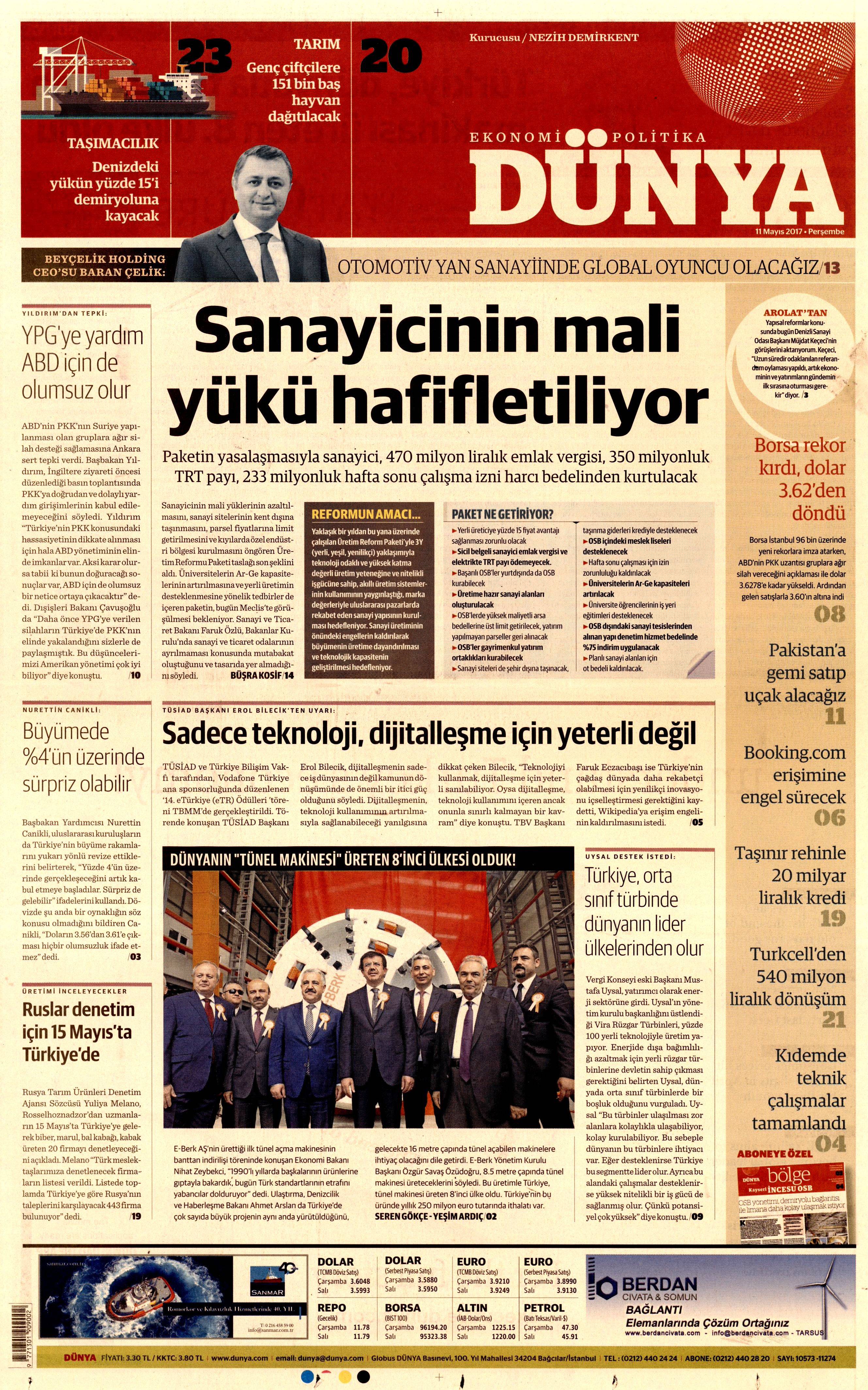 Gazete Manşetleri (11.05.2017) - 19