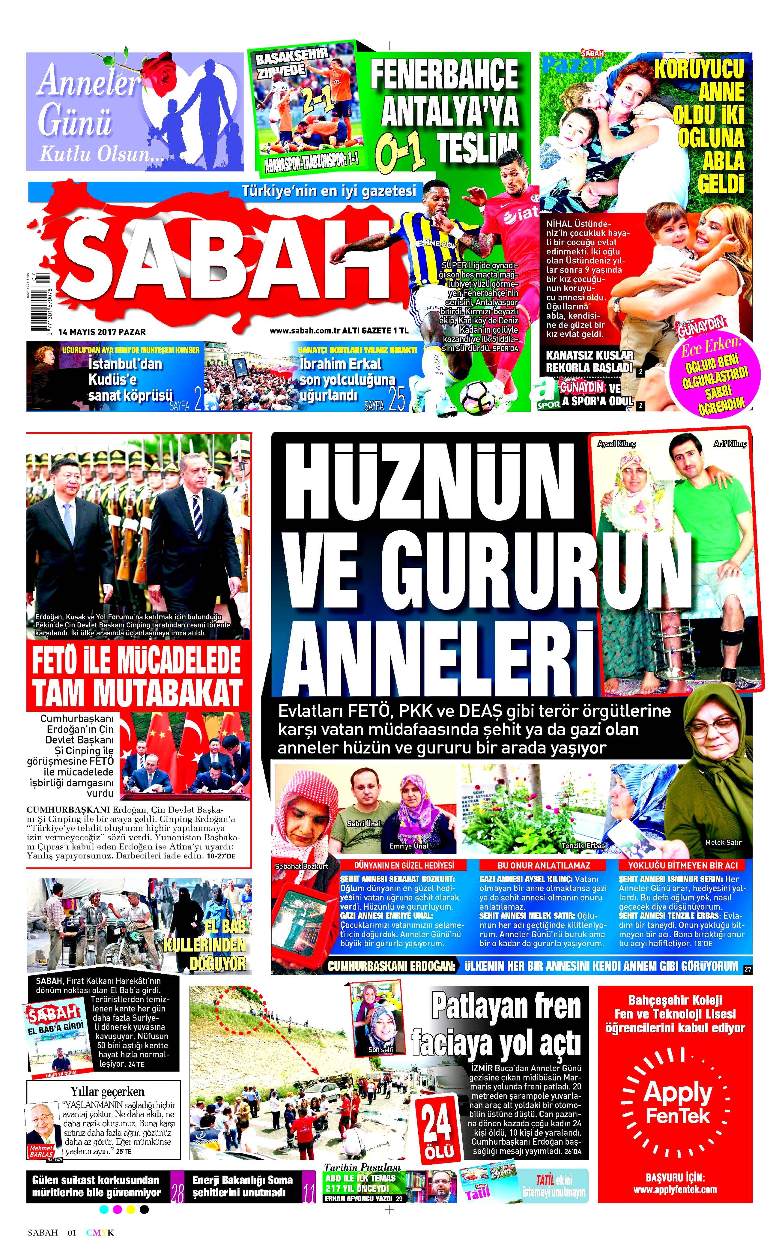 Gazete manşetleri (14.05.2017) - 2