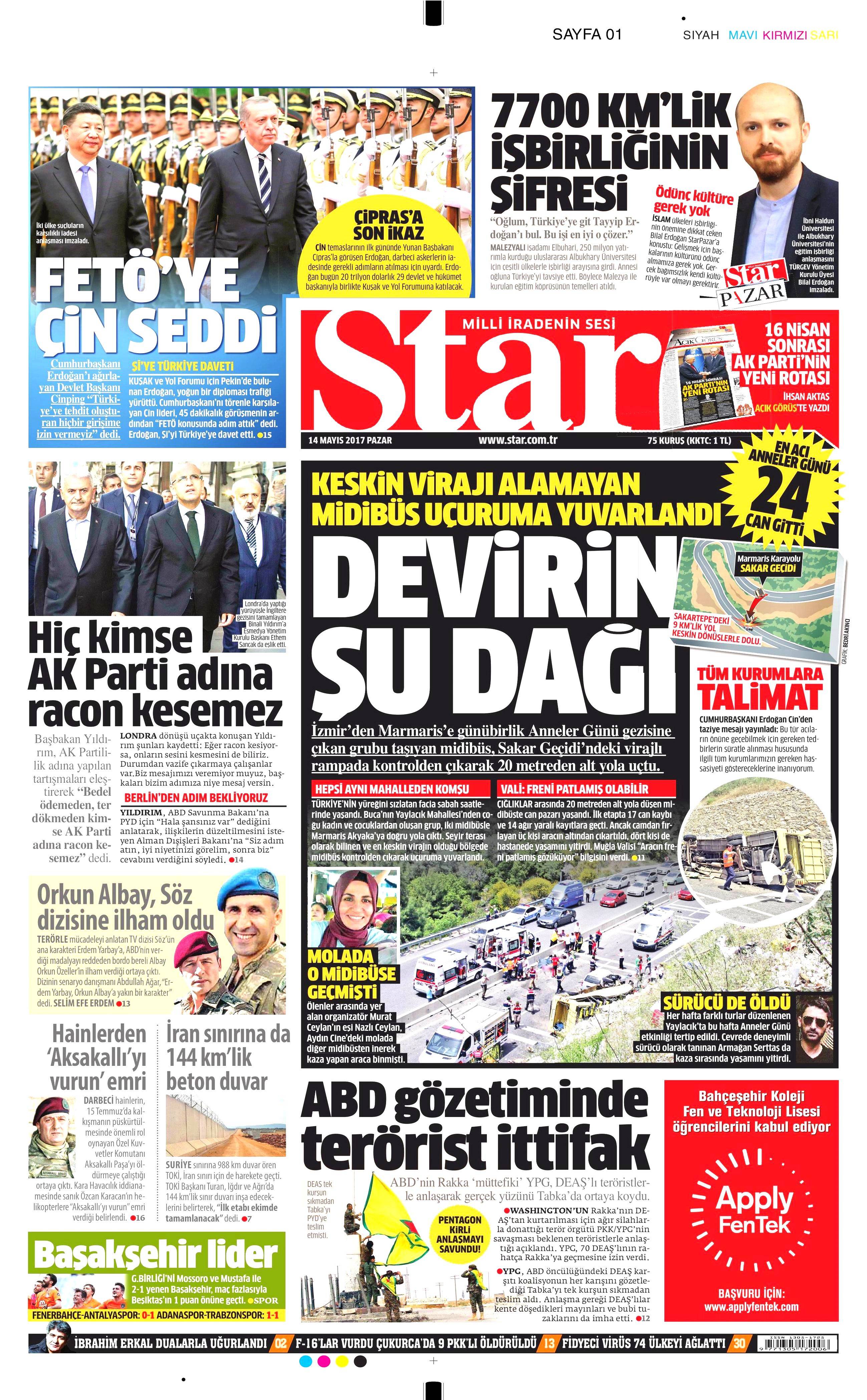 Gazete manşetleri (14.05.2017) - 8