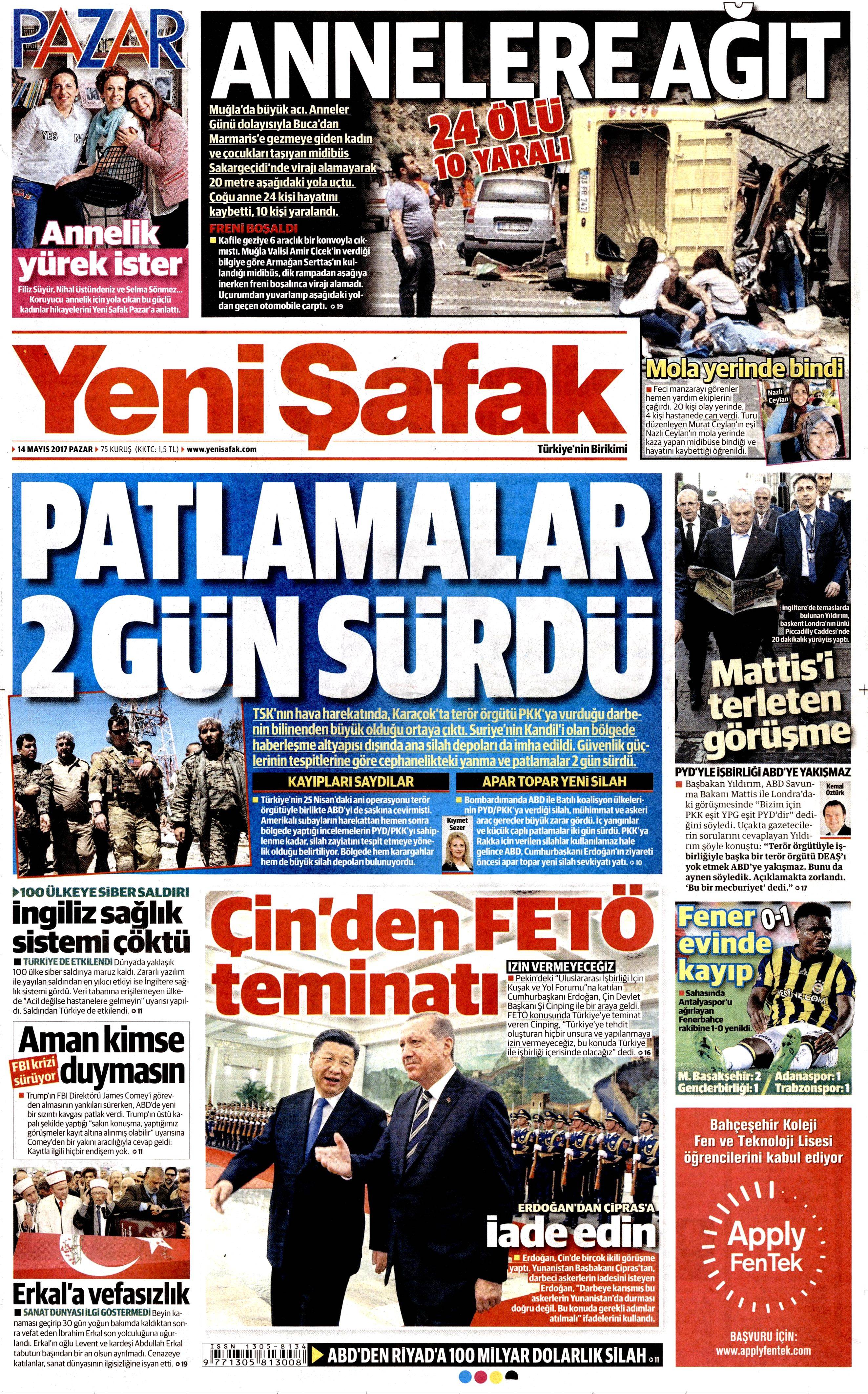 Gazete manşetleri (14.05.2017) - 10