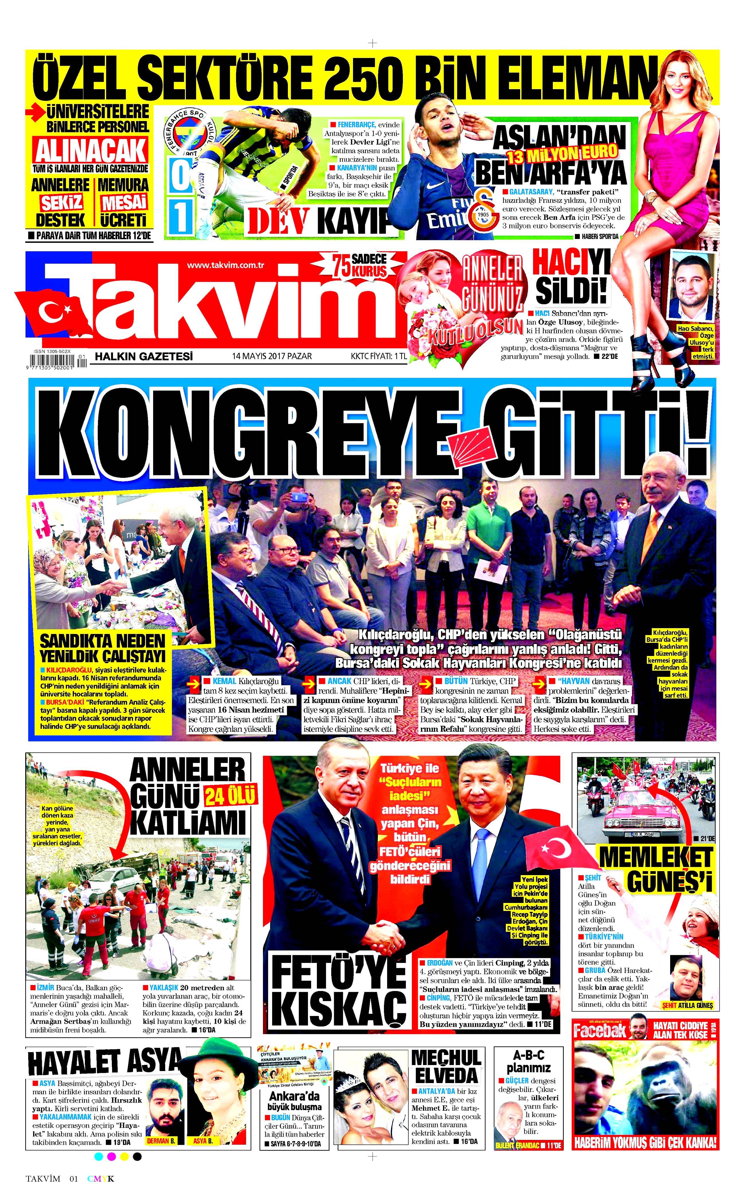 Gazete manşetleri (14.05.2017) - 16