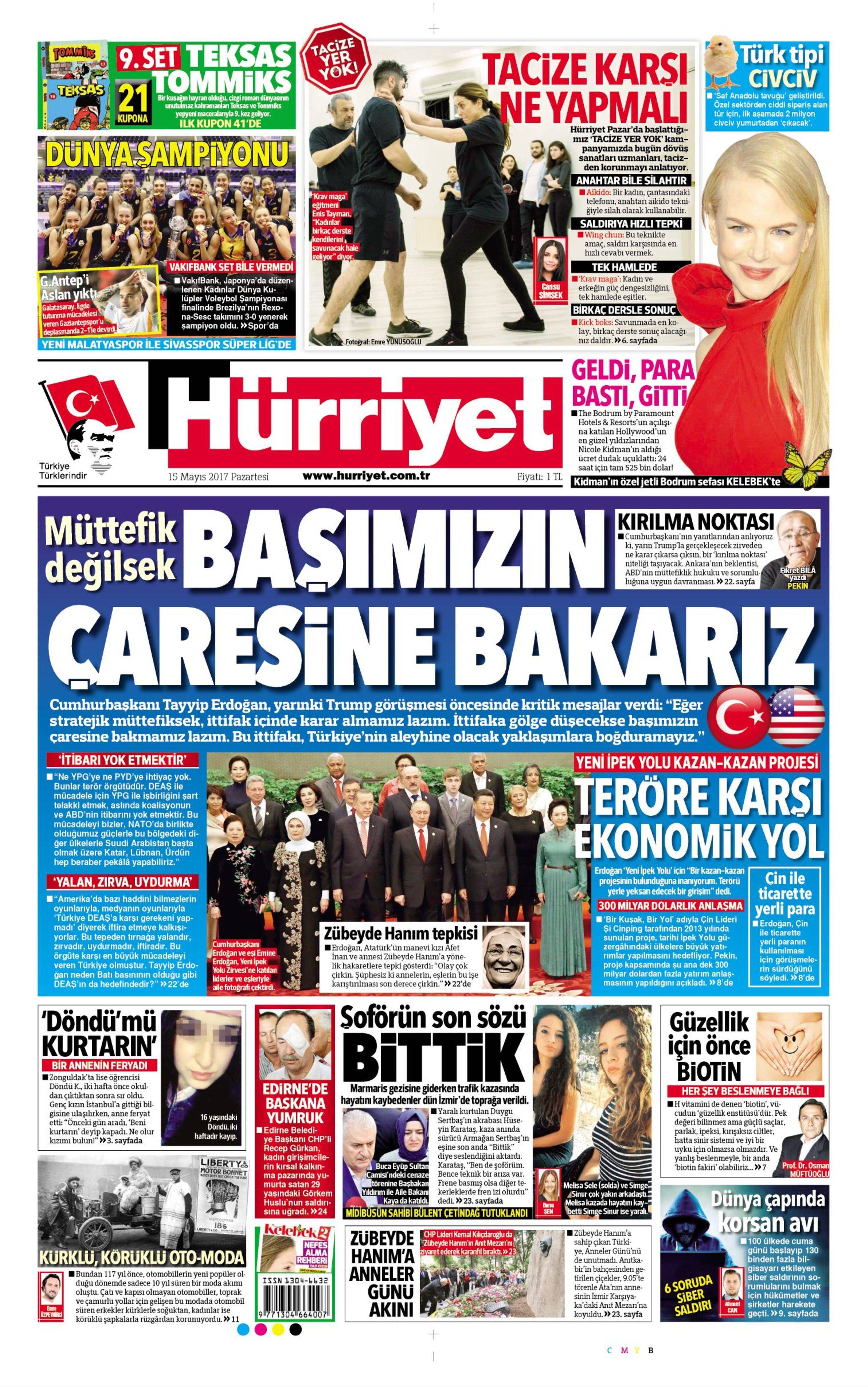 15 Mayıs 2017 Pazartesi gazete manşetleri - 4