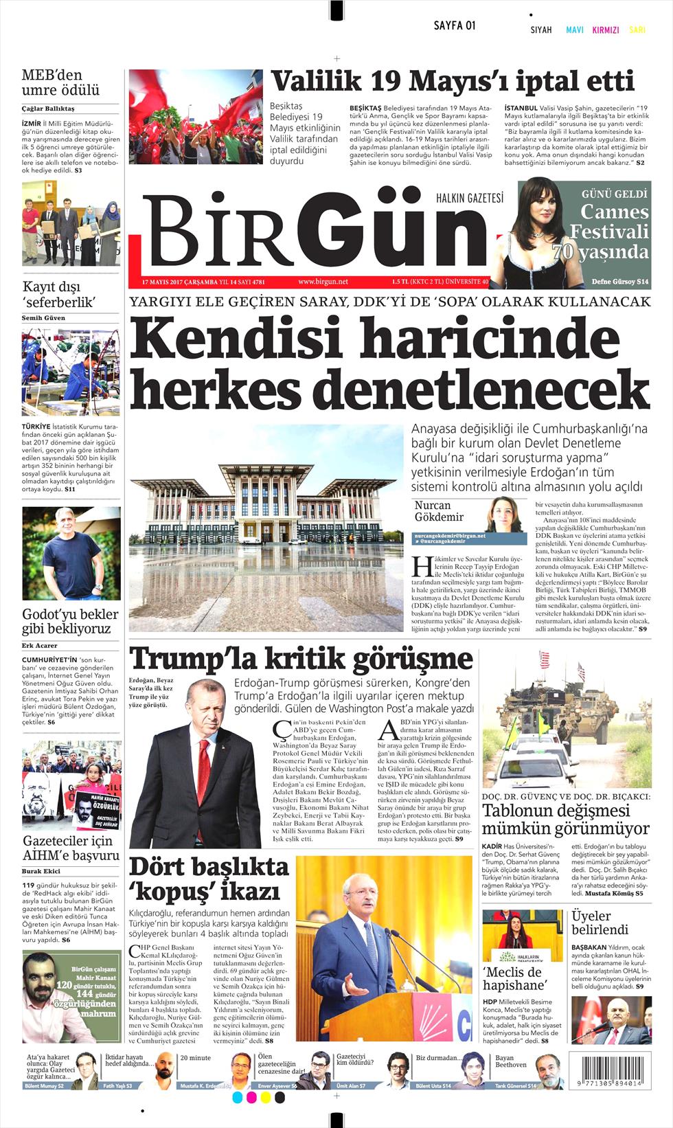 17 Mayıs 2017 Çarşamba gazete manşetleri - 4